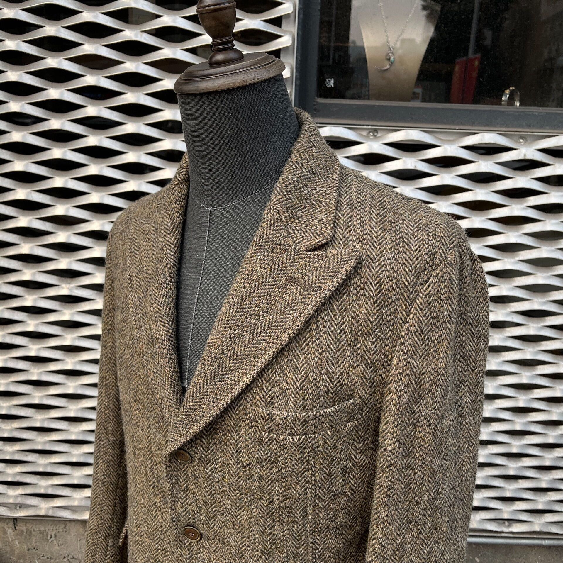 RRL Ralph Lauren RRL Houndstooth Wool Suit Jacket Size US S / EU 44-46 / 1 - 2 Thumbnail