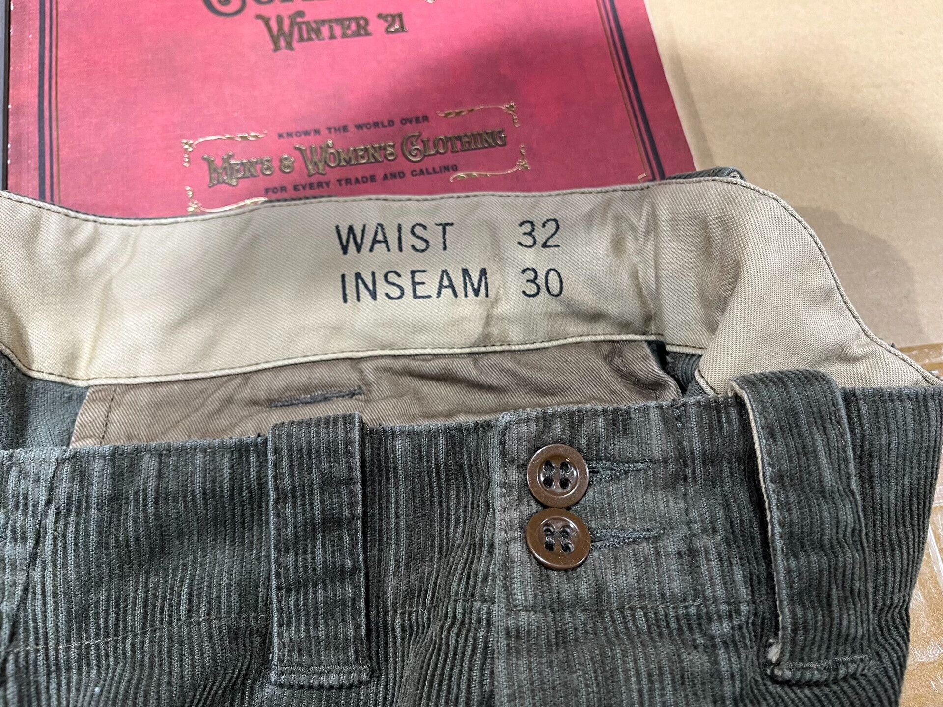 RRL Ralph Lauren RRL Vintage Corduroy Work Pants Size US 30 / EU 46 - 6 Thumbnail