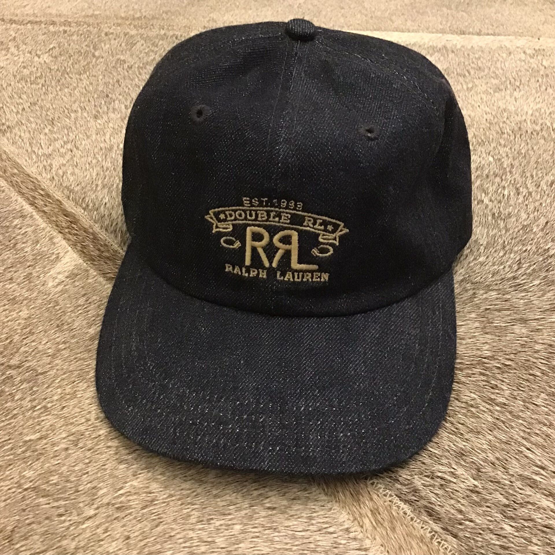 RRL Ralph Lauren RRL Denim Cap with Adjustable Strap Size ONE SIZE - 2 Thumbnail