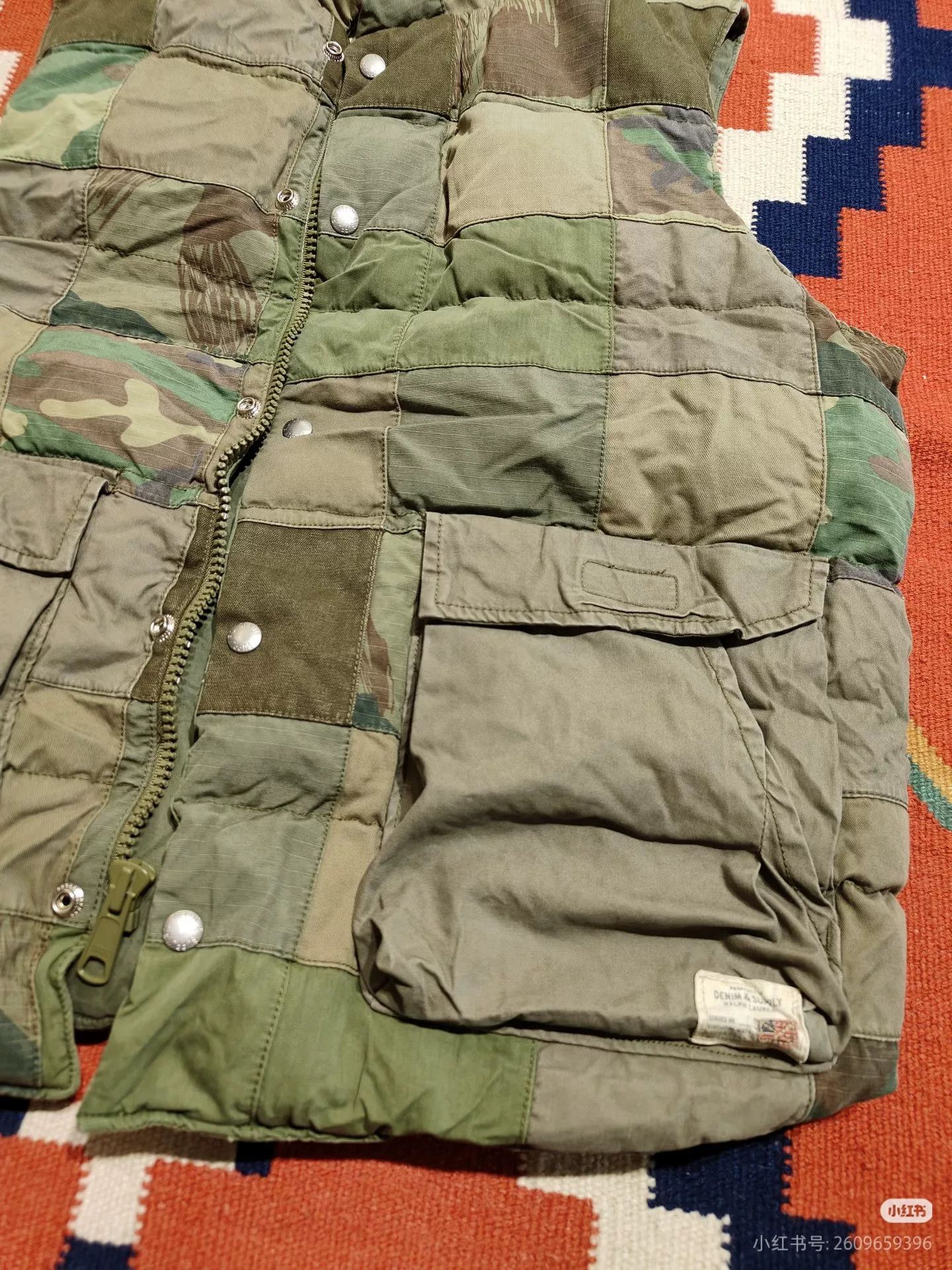 RRL Ralph Lauren RRL Vintage Quilted Camouflage Vest Size US M / EU 48-50 / 2 - 6 Thumbnail