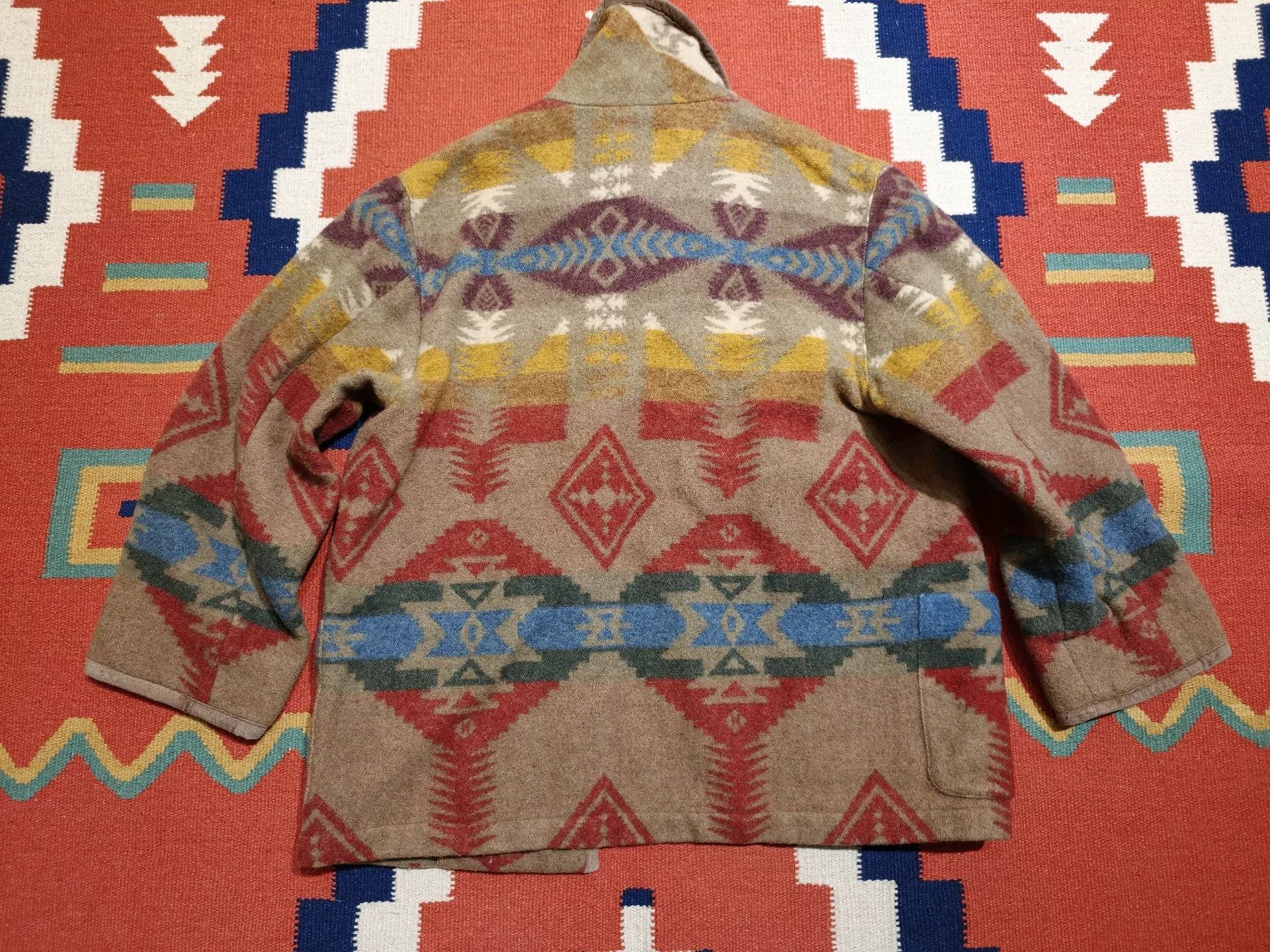 RRL Ralph Lauren Vintage Ralph Lauren Navajo Wool Cardigan Size S / US 4 / IT 40 - 3 Thumbnail