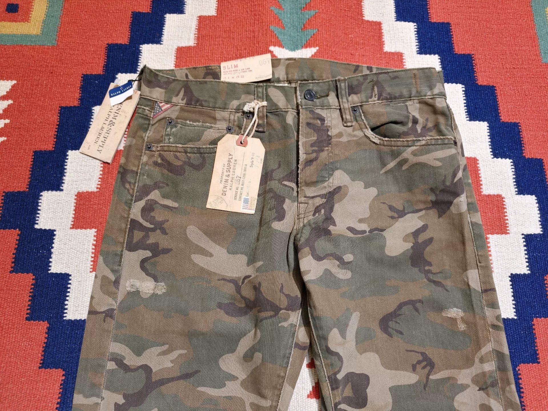 RRL Ralph Lauren Polo Ralph Lauren Camo Cargo Pants Size US 31 - 3 Thumbnail