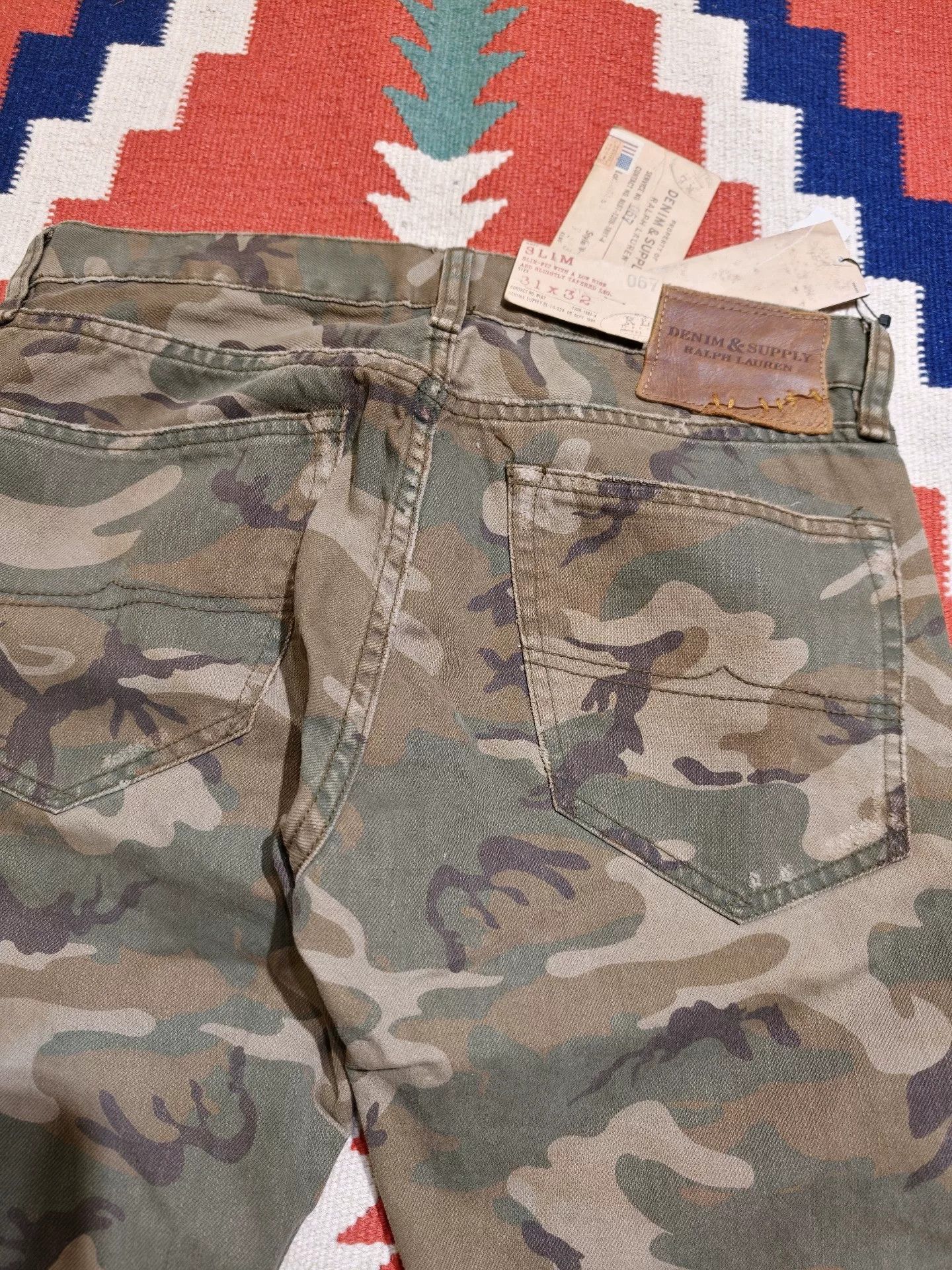 RRL Ralph Lauren Polo Ralph Lauren Camo Cargo Pants Size US 31 - 6 Thumbnail