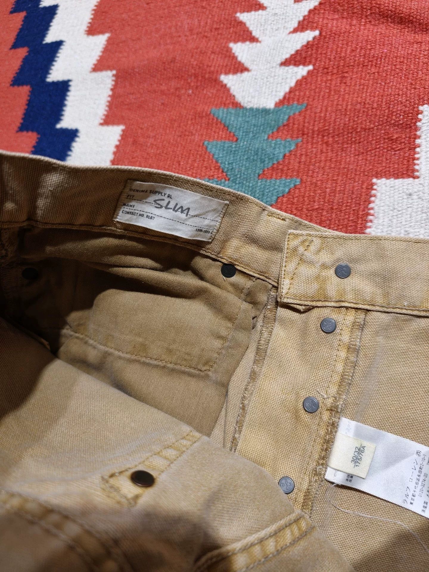 RRL Ralph Lauren RRL Ralph Lauren Distressed Worker Pants Size US 30 / EU 46 - 6 Thumbnail