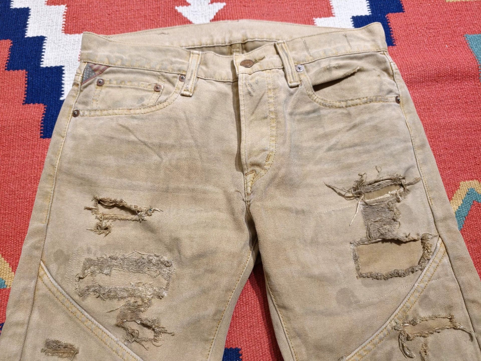 RRL Ralph Lauren RRL Ralph Lauren Distressed Worker Pants Size US 30 / EU 46 - 5 Thumbnail