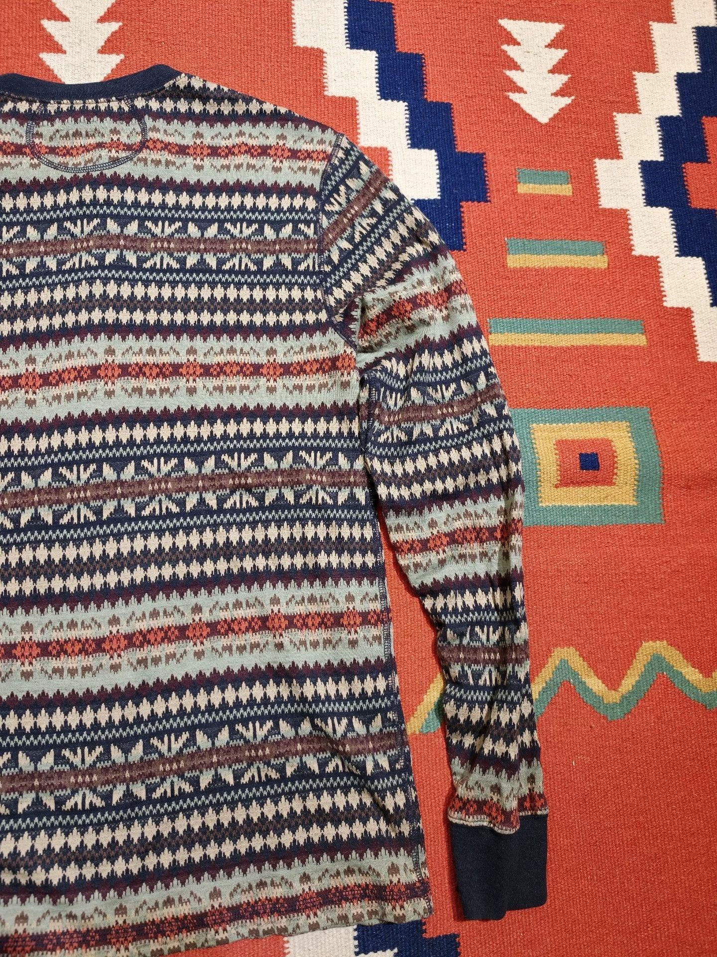 RRL Ralph Lauren RRL Long Sleeve Henley T-Shirt Size US M / EU 48-50 / 2 - 5 Thumbnail