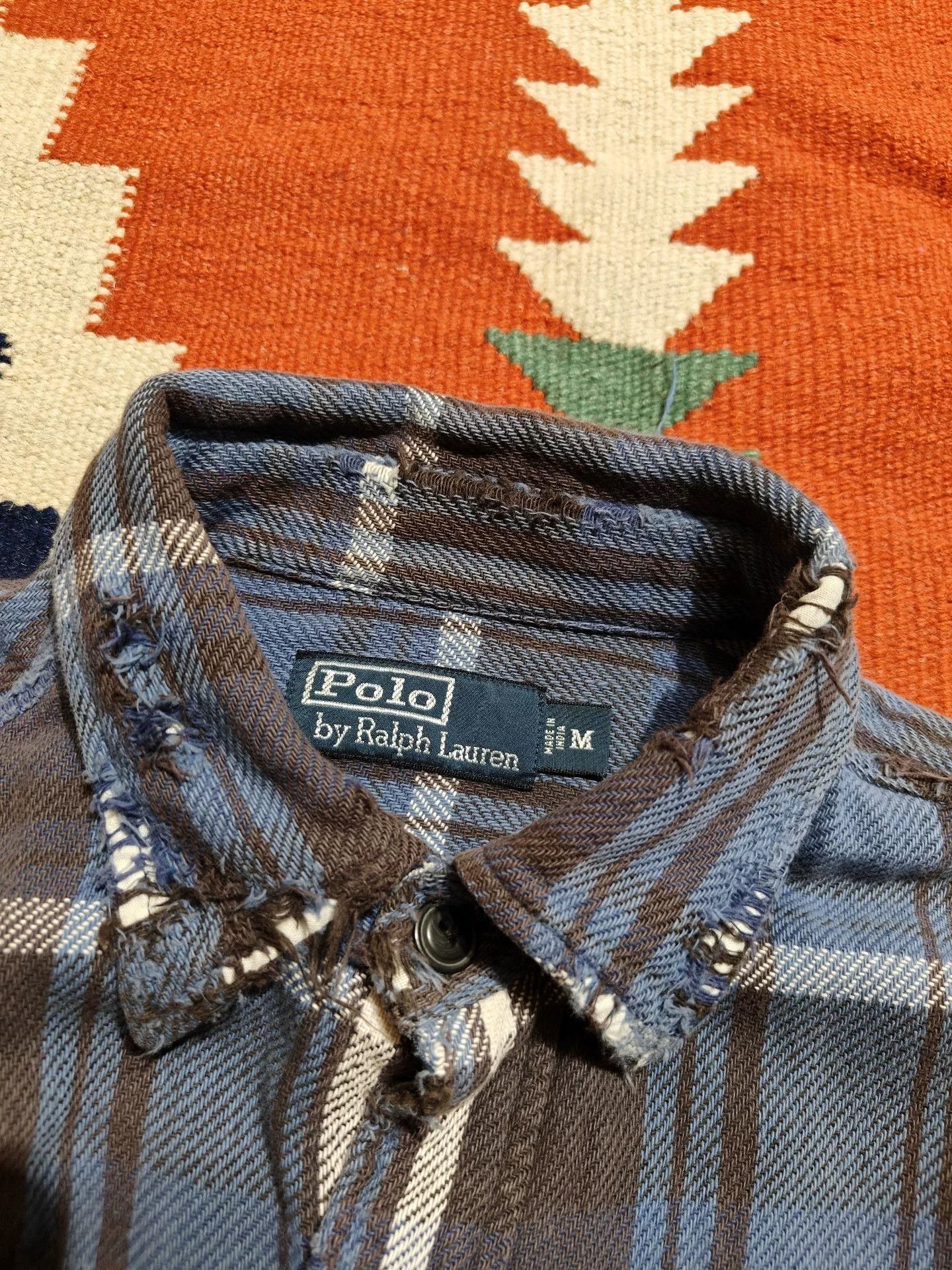 VINNY's Vintage Polo Ralph Lauren Flannel Shirt Size US M / EU 48-50 / 2 - 5 Thumbnail