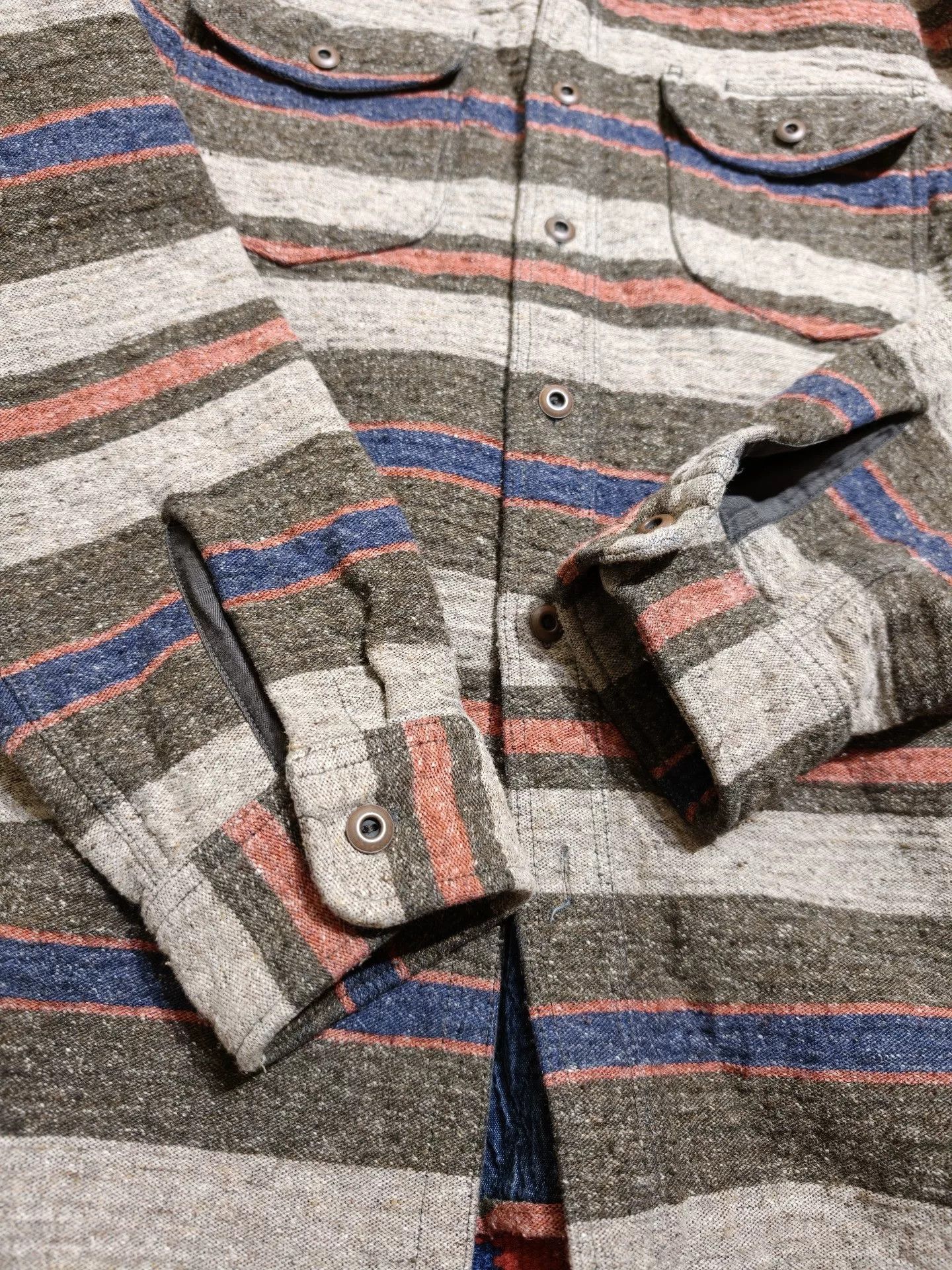 RRL Ralph Lauren Striped Double Cloth Workshirt Size US M / EU 48-50 / 2 - 7 Thumbnail