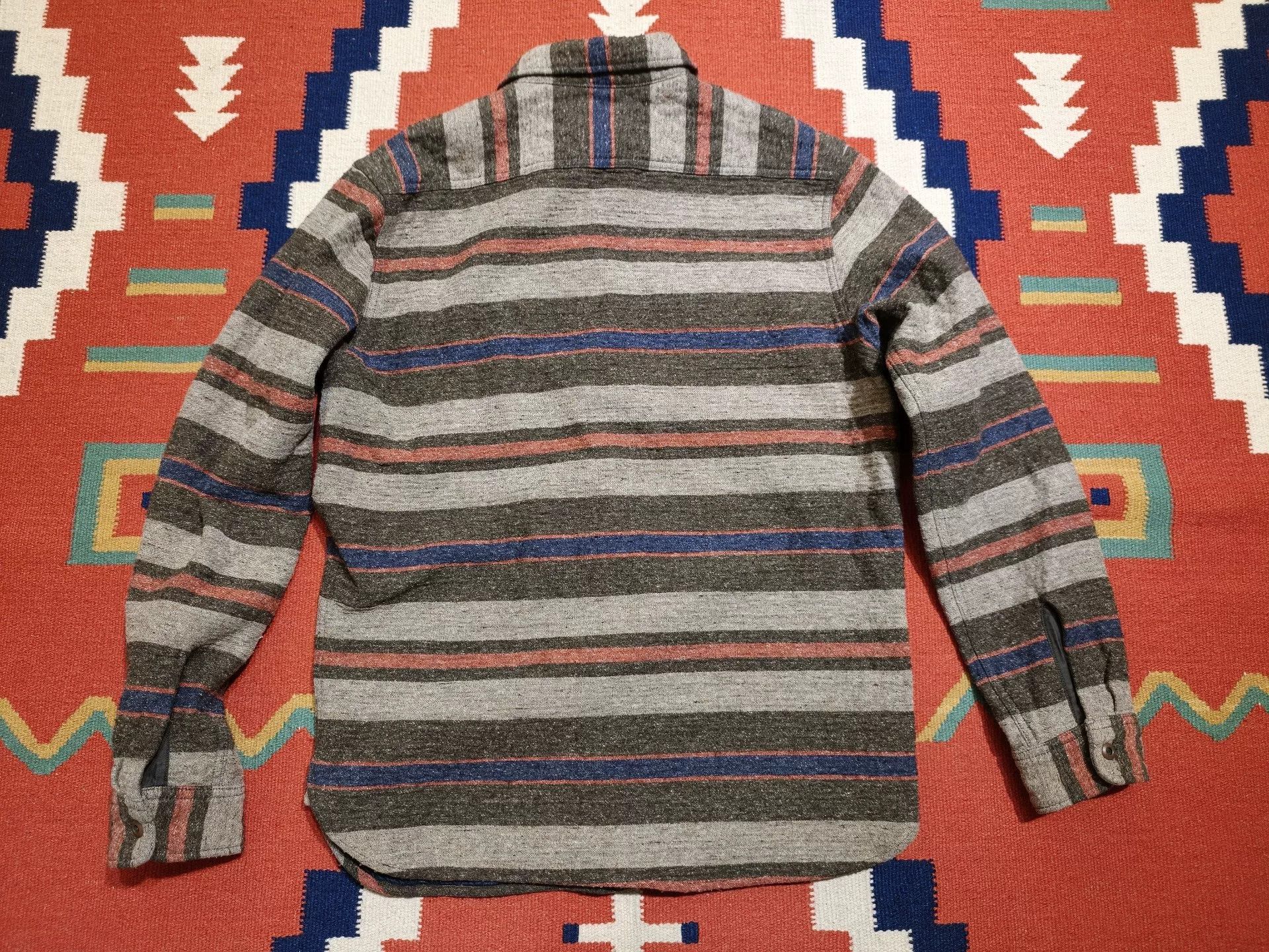 RRL Ralph Lauren Striped Double Cloth Workshirt Size US M / EU 48-50 / 2 - 5 Thumbnail