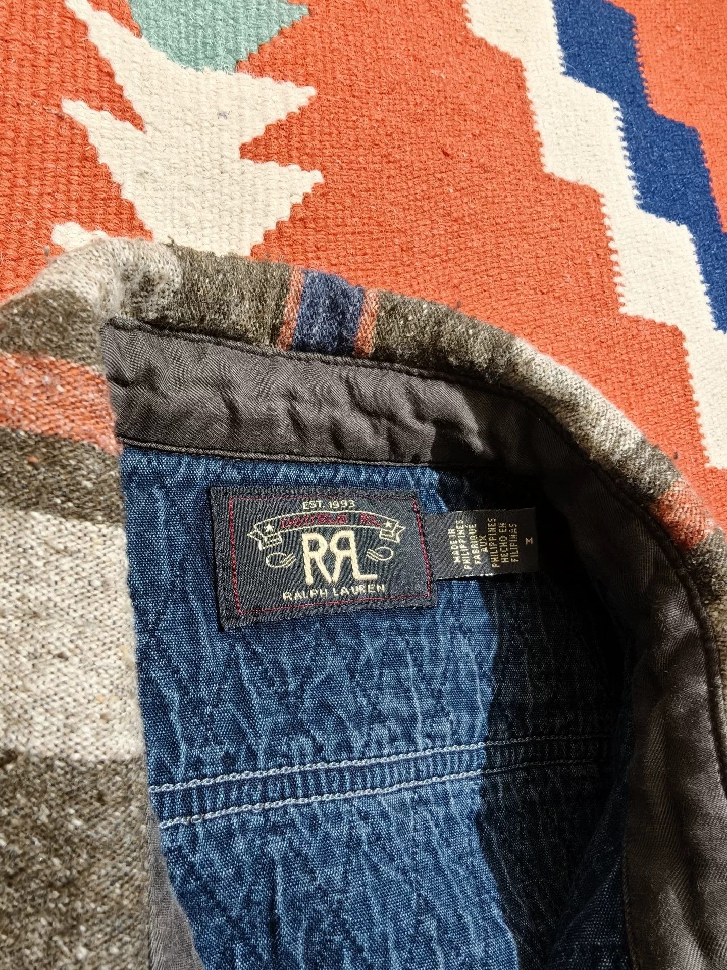 RRL Ralph Lauren Striped Double Cloth Workshirt Size US M / EU 48-50 / 2 - 3 Thumbnail