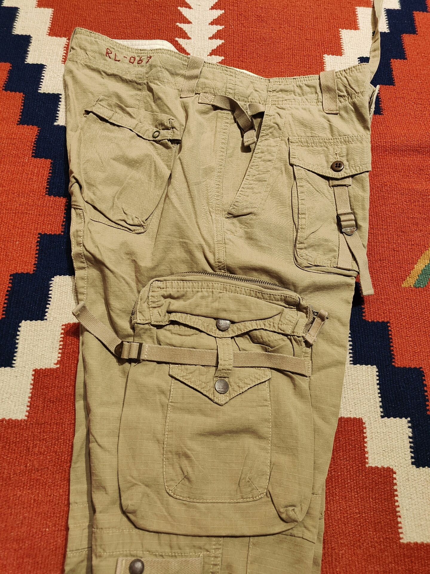 Vintage Vintage Polo Ralph Lauren Cargo Pants Size US 35 - 3 Thumbnail
