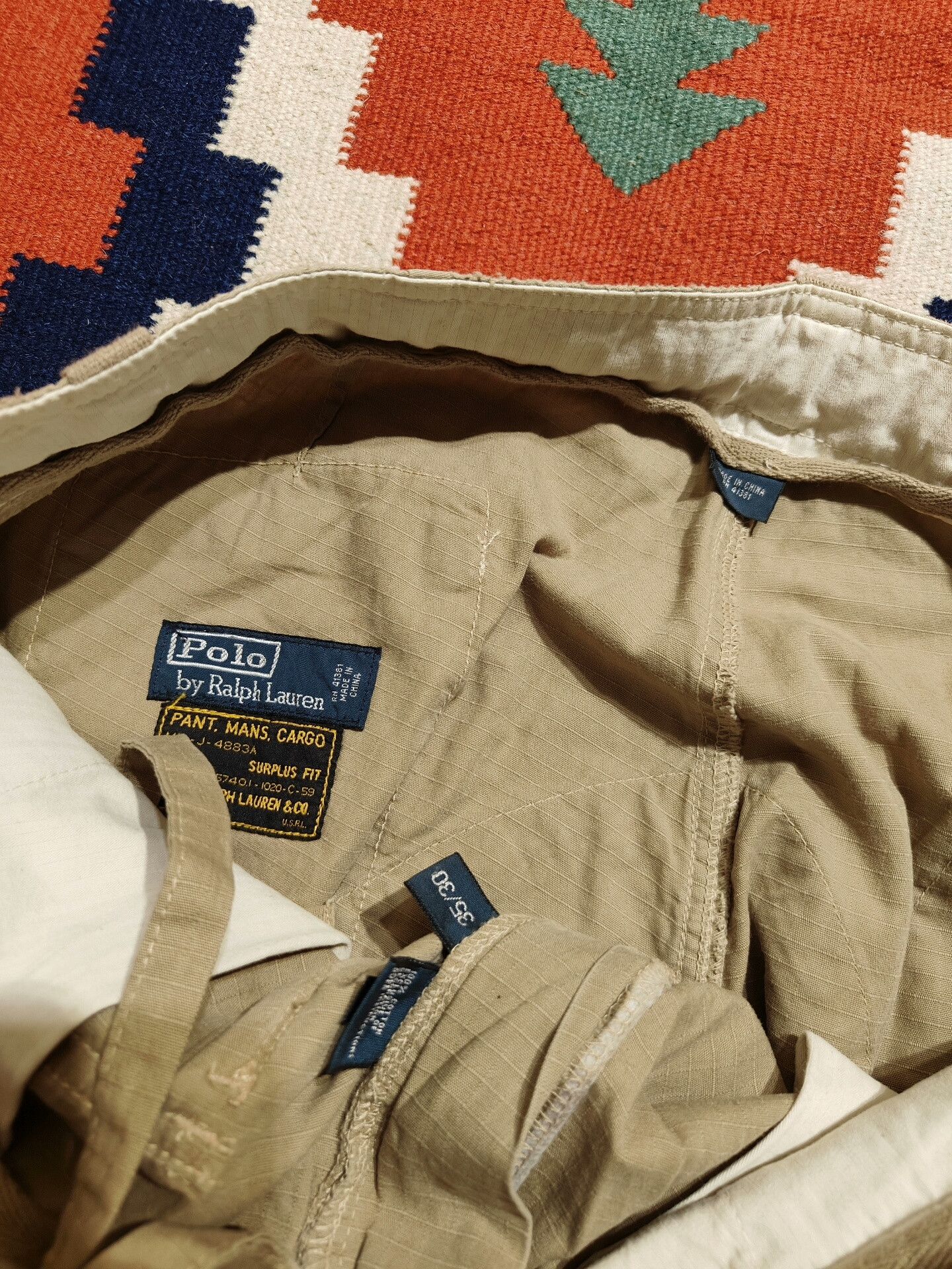 Vintage Vintage Polo Ralph Lauren Cargo Pants Size US 35 - 6 Thumbnail