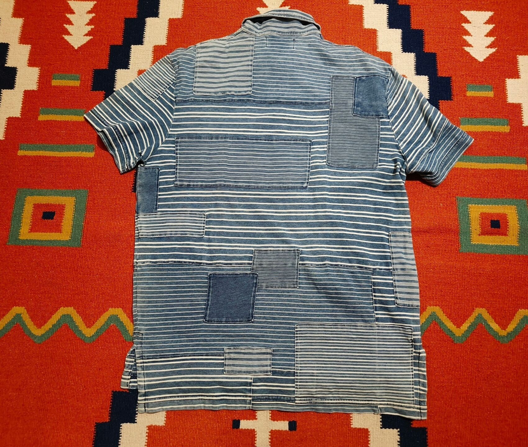 RRL Ralph Lauren Polo Ralph Lauren Patchwork Short Sleeve Tee Size US L / EU 52-54 / 3 - 4 Thumbnail