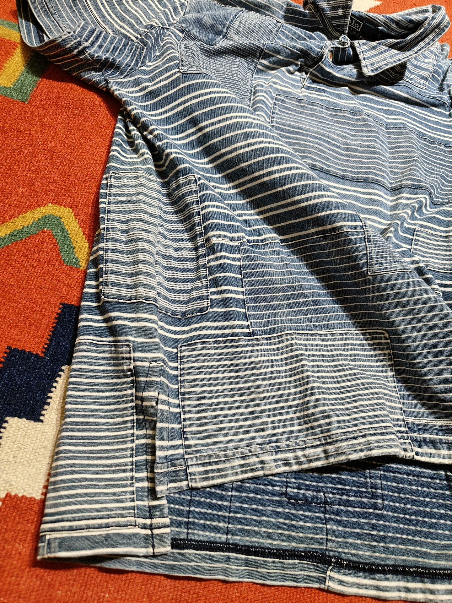 RRL Ralph Lauren Polo Ralph Lauren Patchwork Short Sleeve Tee Size US L / EU 52-54 / 3 - 6 Thumbnail