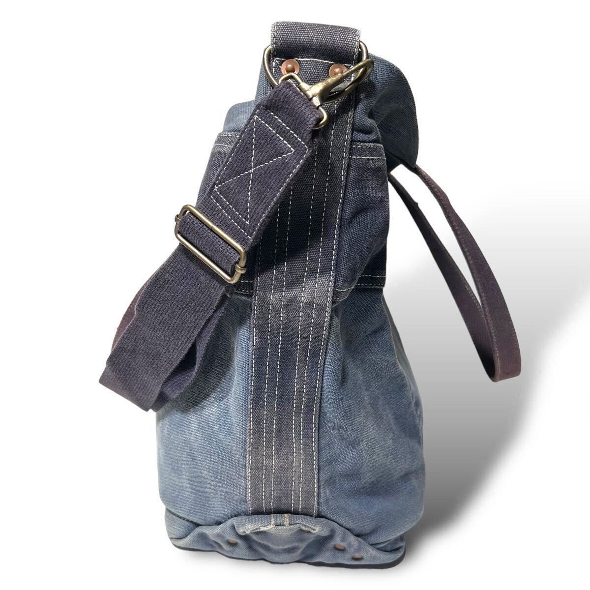 RRL Ralph Lauren US Navy Sailcloth Canvas Tote Bag Size ONE SIZE - 6 Thumbnail