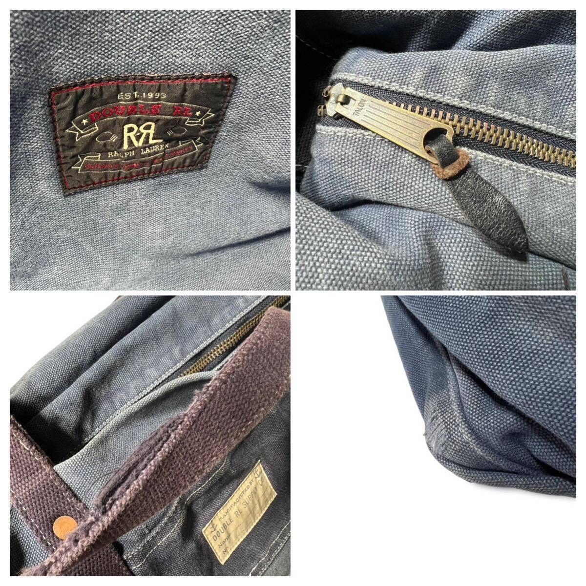 RRL Ralph Lauren US Navy Sailcloth Canvas Tote Bag Size ONE SIZE - 9 Thumbnail