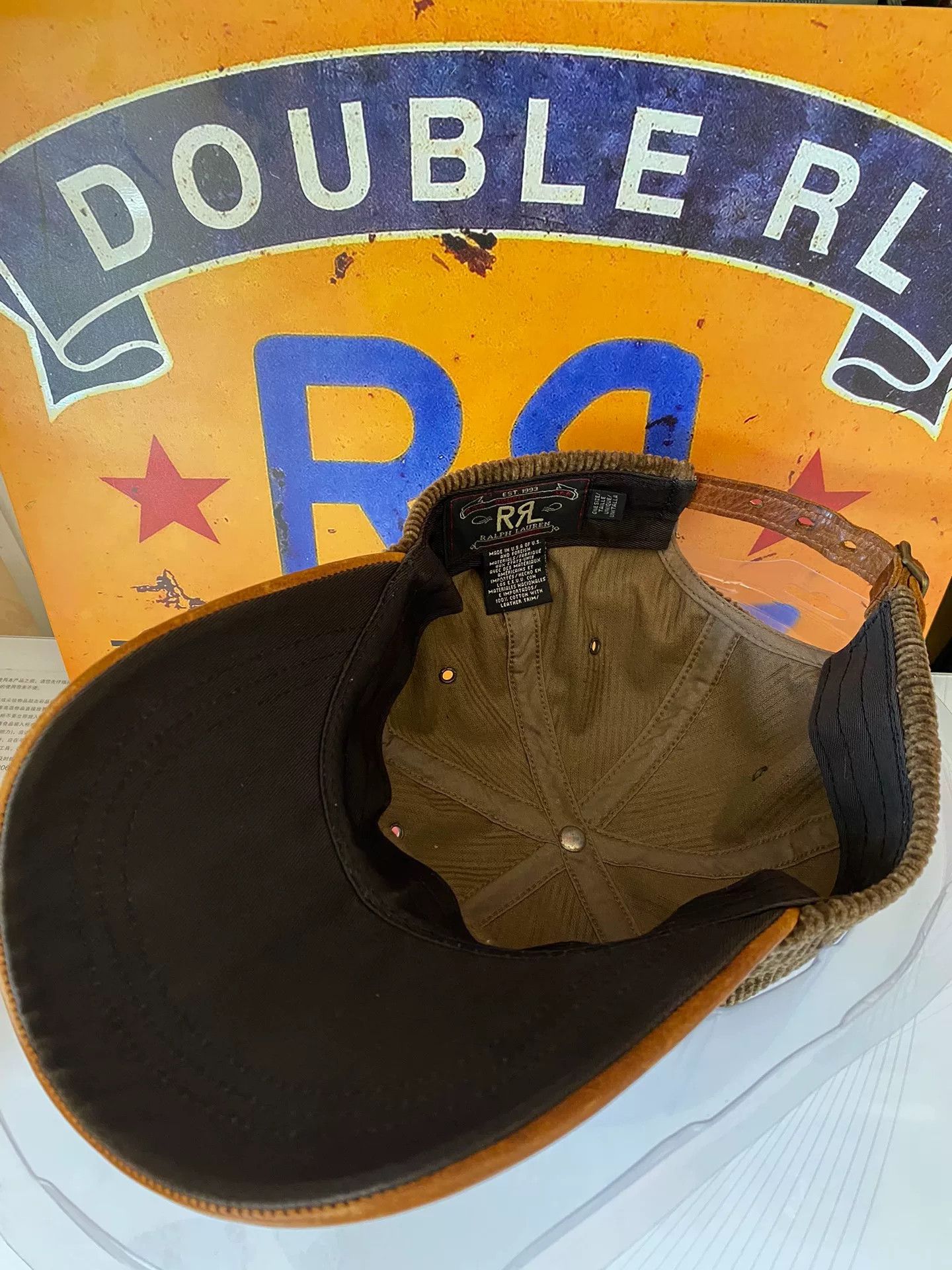 RRL Ralph Lauren Vintage Double RL Rare Baseball Cap Size ONE SIZE - 8 Thumbnail