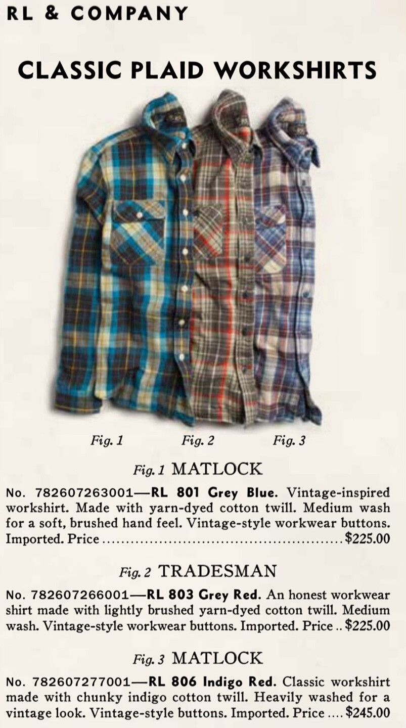 RRL Ralph Lauren Classic Plaid Workshirt from Double RL Size US S / EU 44-46 / 1 - 2 Thumbnail
