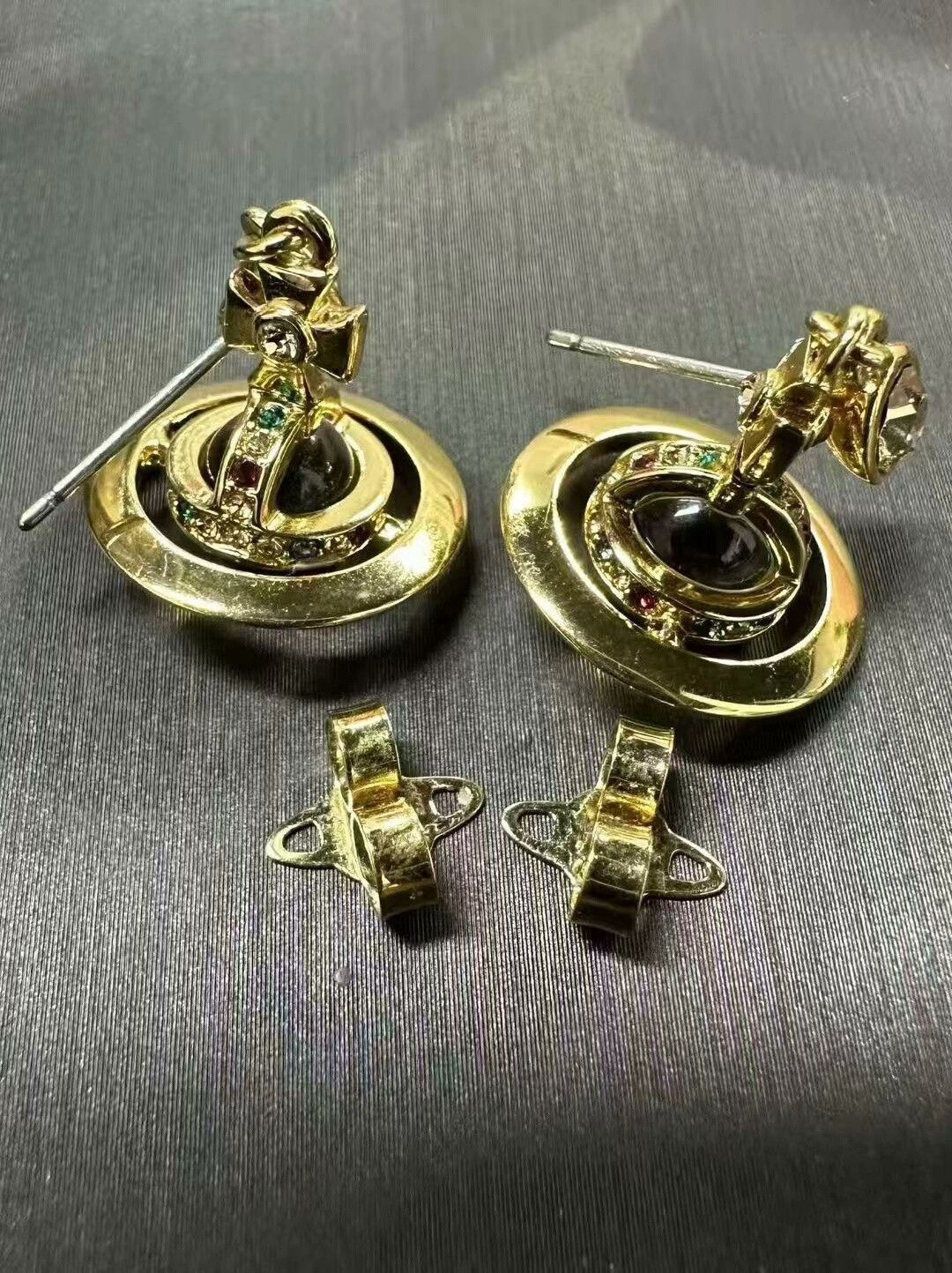 Vivienne Westwood Vivienne Westwood Gold Saturn Orb Earrings Size ONE SIZE - 2 Thumbnail