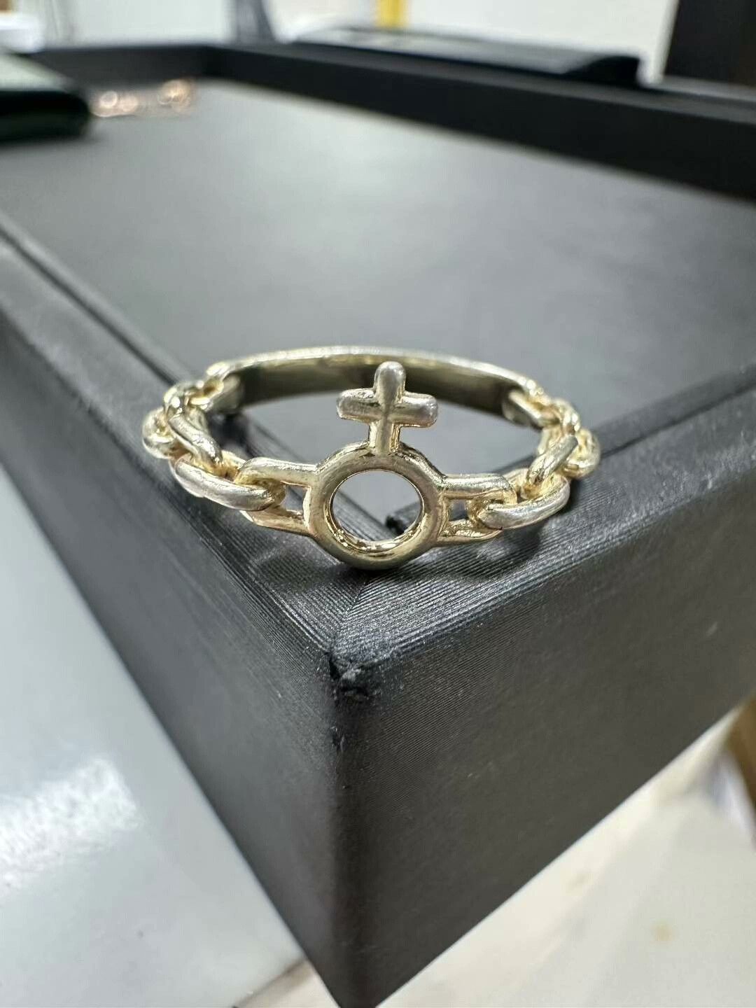 Vivienne Westwood Vivienne Westwood Chain Saturn Ring Size ONE SIZE - 2 Thumbnail