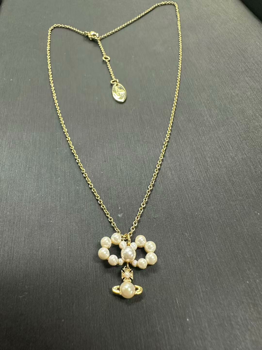 Vivienne Westwood Vivienne Westwood Saturn Necklace with Pearls Size ONE SIZE - 2 Thumbnail