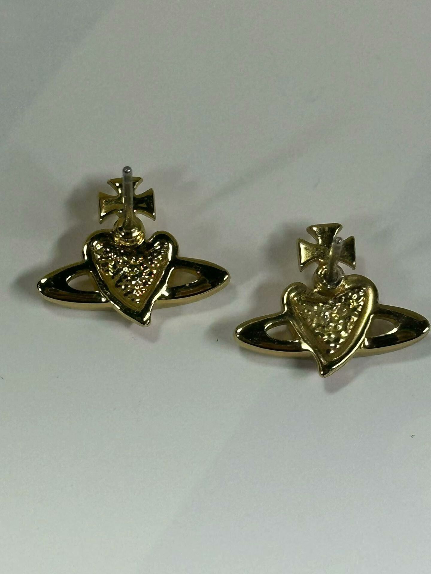 Vivienne Westwood Vivienne Westwood Saturn Heart Earrings Size ONE SIZE - 4 Thumbnail