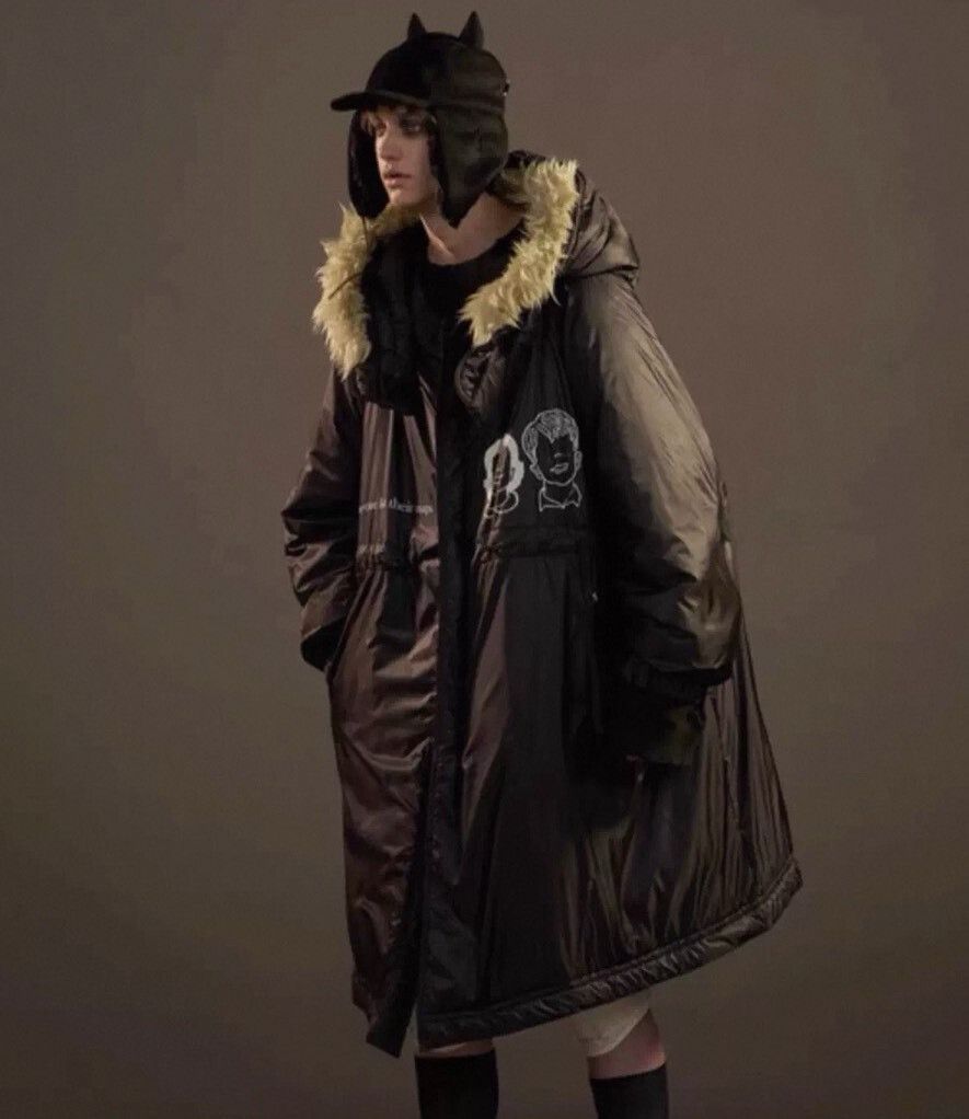 Undercover Undercover Black Oversized Winter Coat Size M / US 6-8 / IT 42-44 - 9 Thumbnail