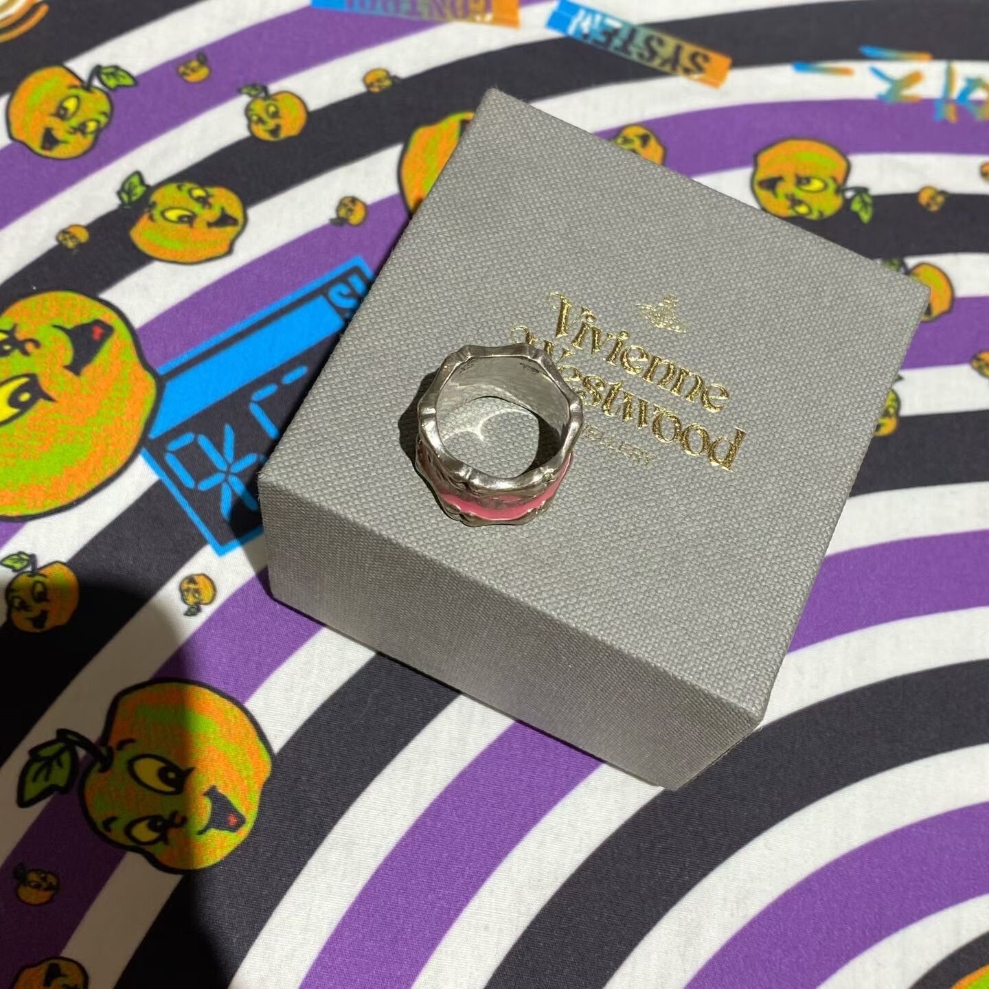 Vivienne Westwood Vivienne Westwood Pink Bone Ring Size ONE SIZE - 5 Thumbnail