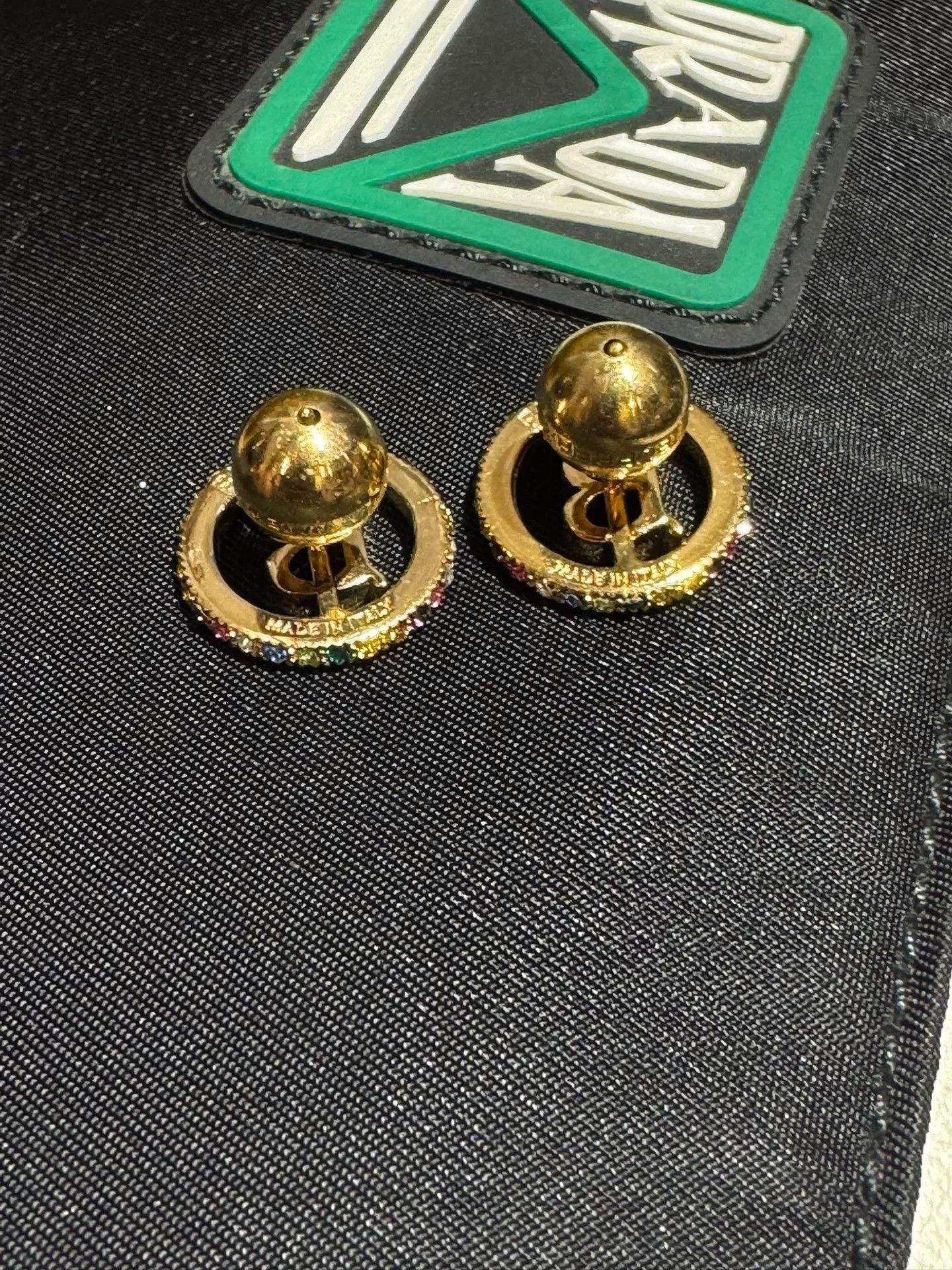 Burberry Burberry Colorful Diamond Earrings and Ring Size ONE SIZE - 5 Thumbnail