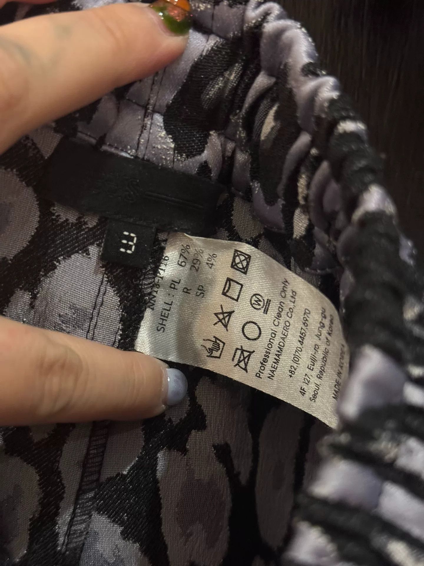 99%IS- Purple Leopard Print Pants Size 25" / US 0 / IT 36 - 4 Thumbnail