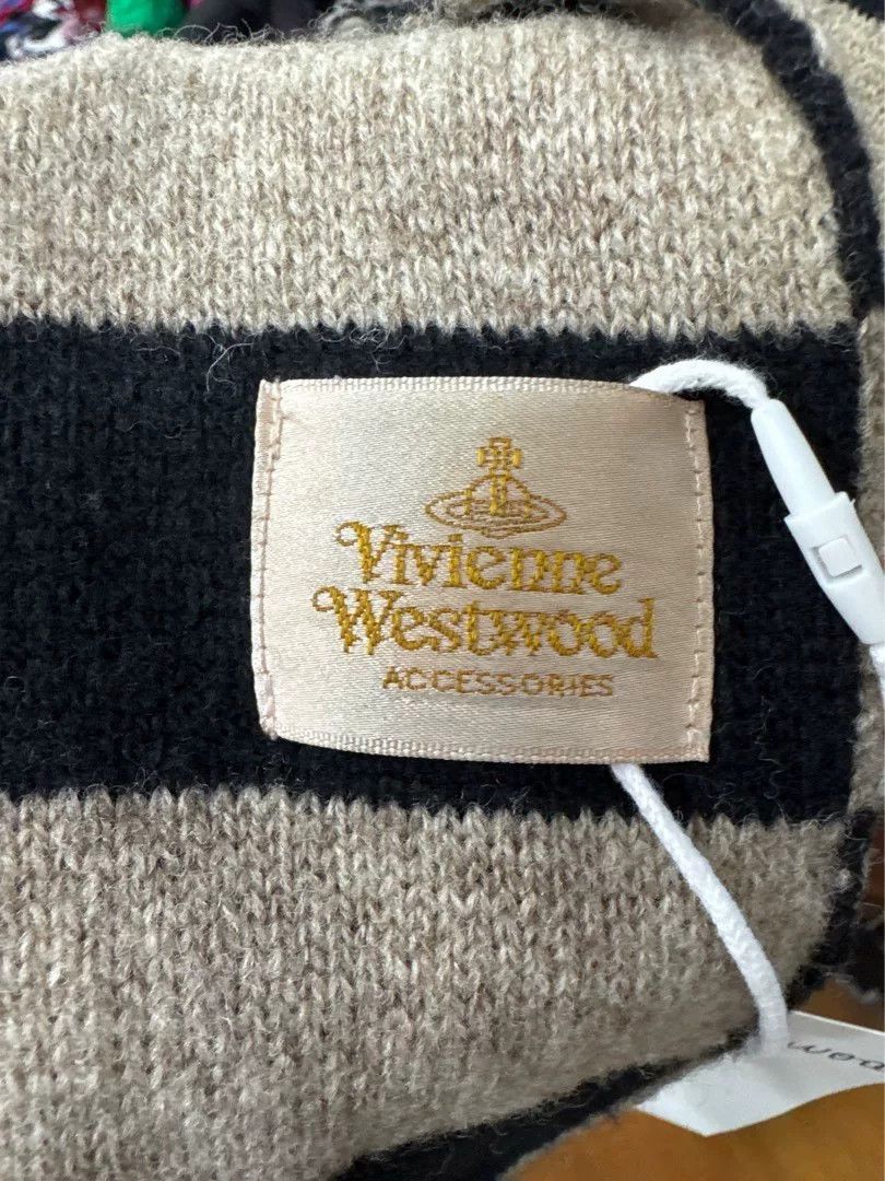 Vivienne Westwood Vivienne Westwood Stripe Scarf with Pom Poms Size ONE SIZE - 3 Thumbnail