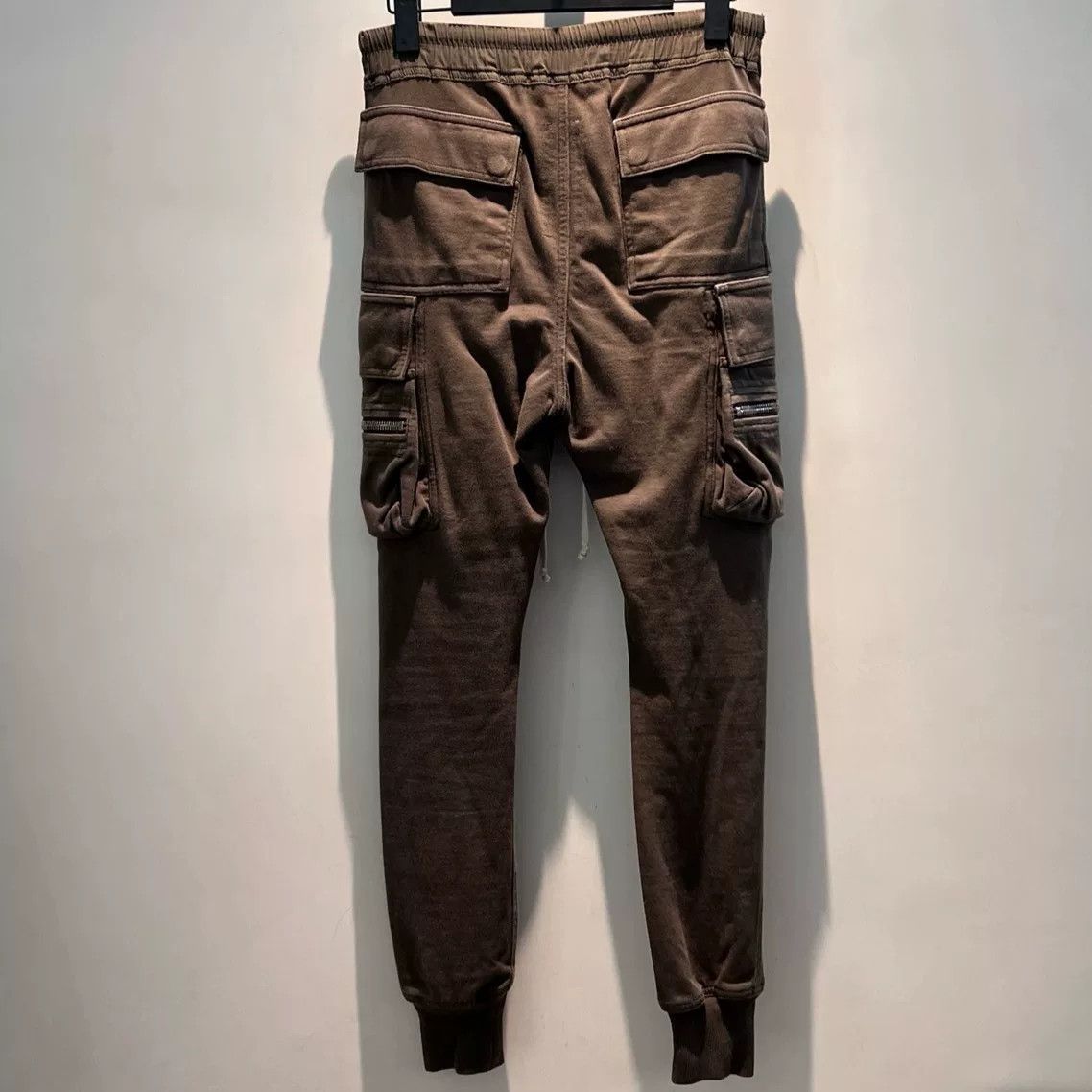 Rick Owens Drkshdw Rick Owens Cotton Cargo Pants in Gray Size US 30 / EU 46 - 2 Thumbnail