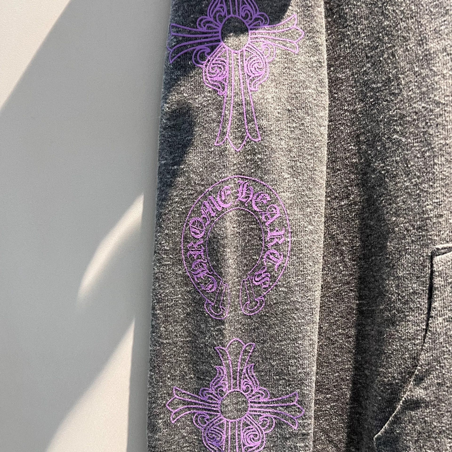 Chrome Hearts Chrome Hearts Gray Hooded Sweatshirt Size US M / EU 48-50 / 2 - 2 Thumbnail