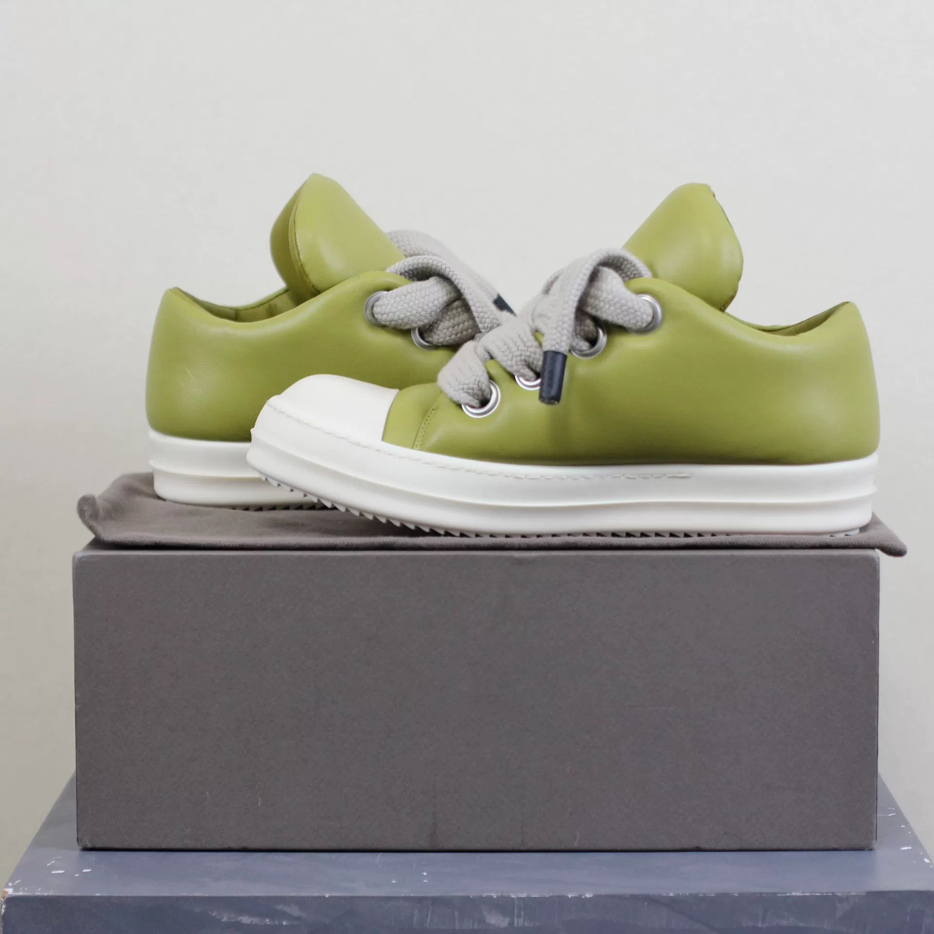 Rick Owens Rick Owens Green Low-Top Sneakers Size US 8 / EU 41 - 5 Thumbnail