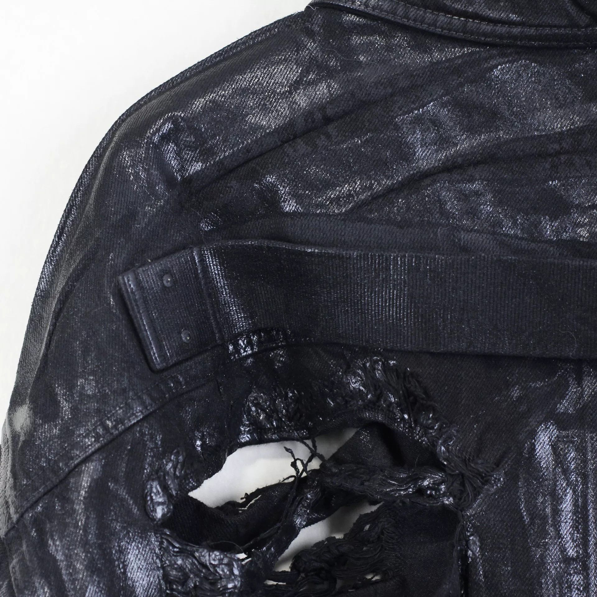 Rick Owens Rick Owens Distressed Waxed Jacket Size US M / EU 48-50 / 2 - 4 Thumbnail