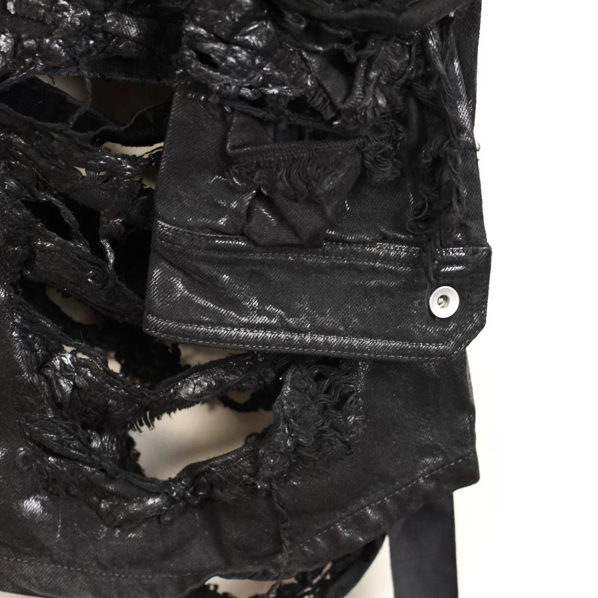 Rick Owens Rick Owens Distressed Waxed Jacket Size US M / EU 48-50 / 2 - 3 Thumbnail