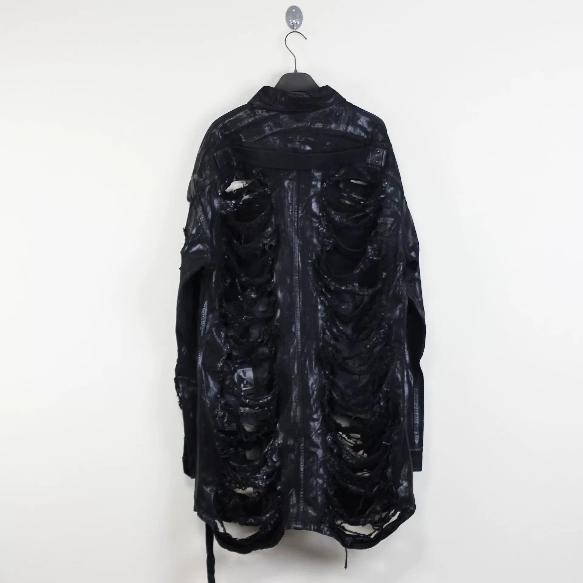 Rick Owens Rick Owens Distressed Waxed Jacket Size US M / EU 48-50 / 2 - 2 Thumbnail