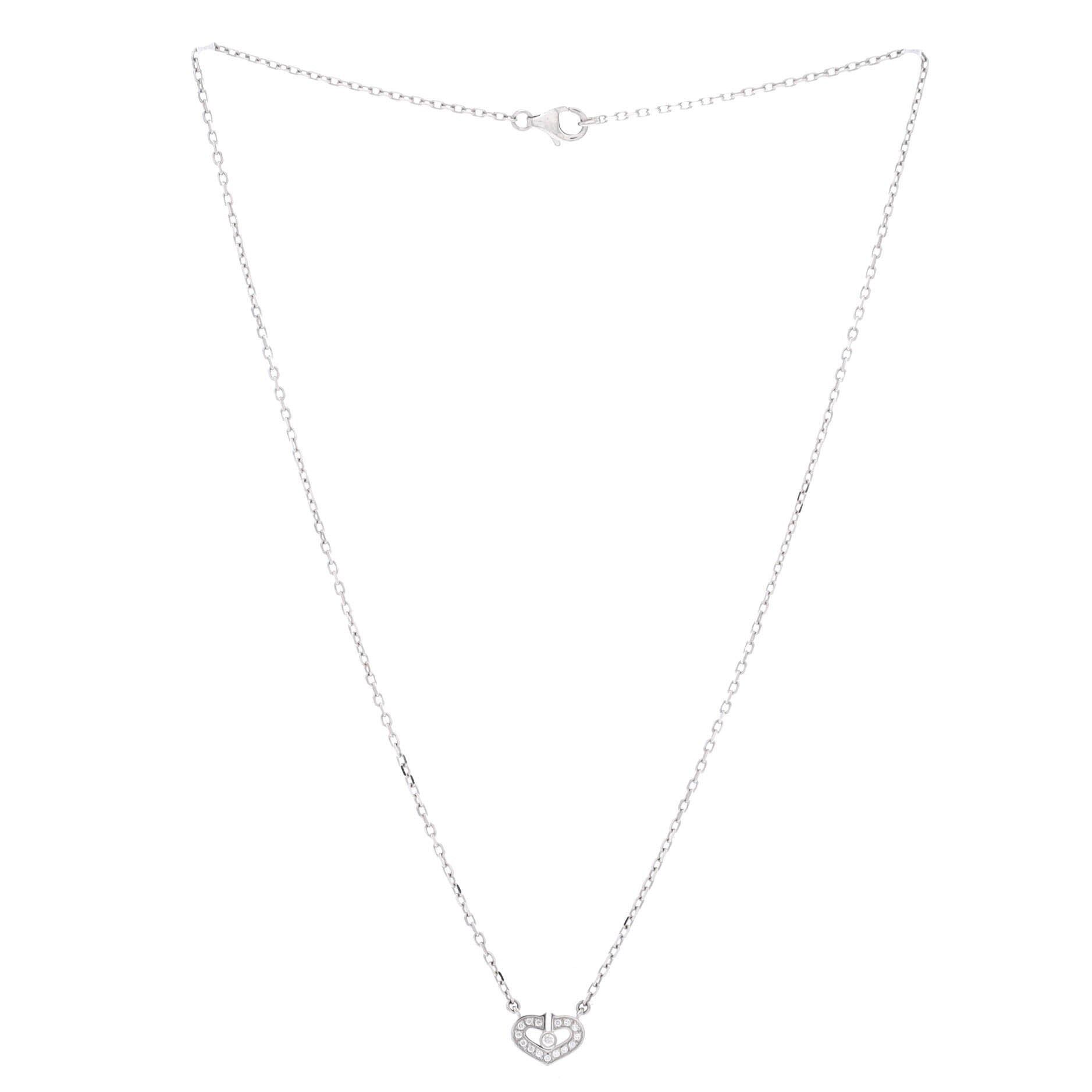 Cartier C Heart de Pendant Necklace Size ONE SIZE - 2 Thumbnail