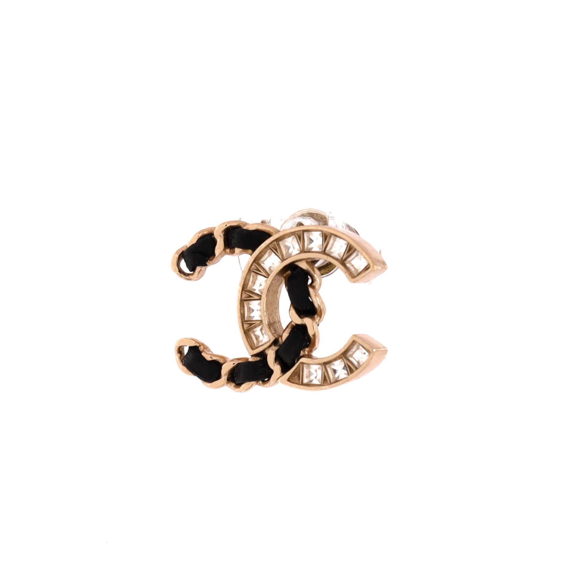 Chanel CC Stud Earrings Size ONE SIZE - 2 Thumbnail