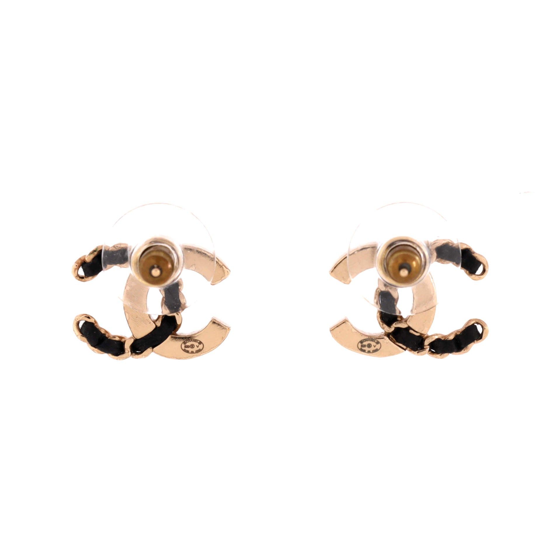 Chanel CC Stud Earrings Size ONE SIZE - 3 Thumbnail