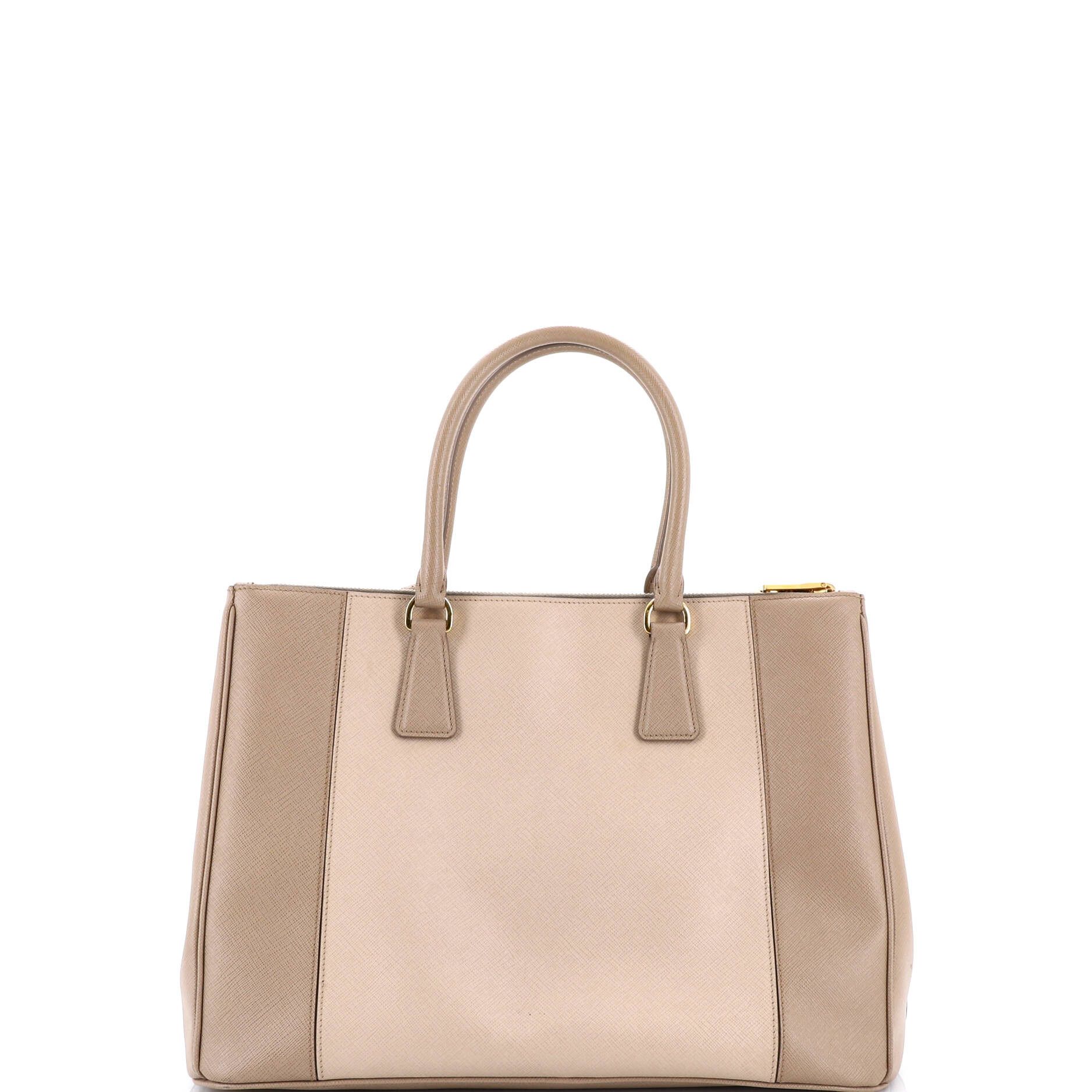 Prada Bicolor Double Zip Lux Tote Size ONE SIZE - 3 Thumbnail