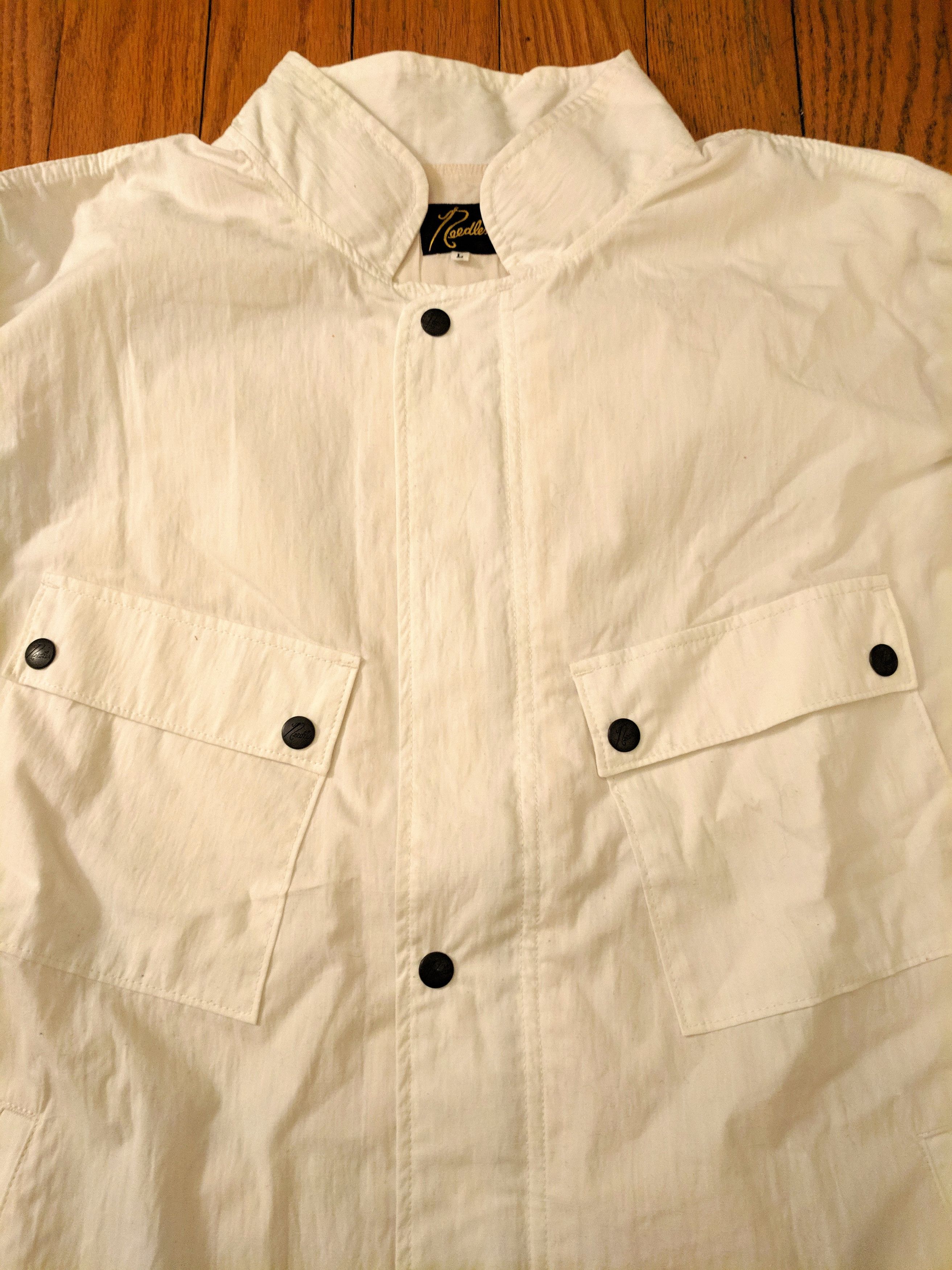 Needles Chemical Protective Jacket - White C/N Ripstop Peachskin | Grailed