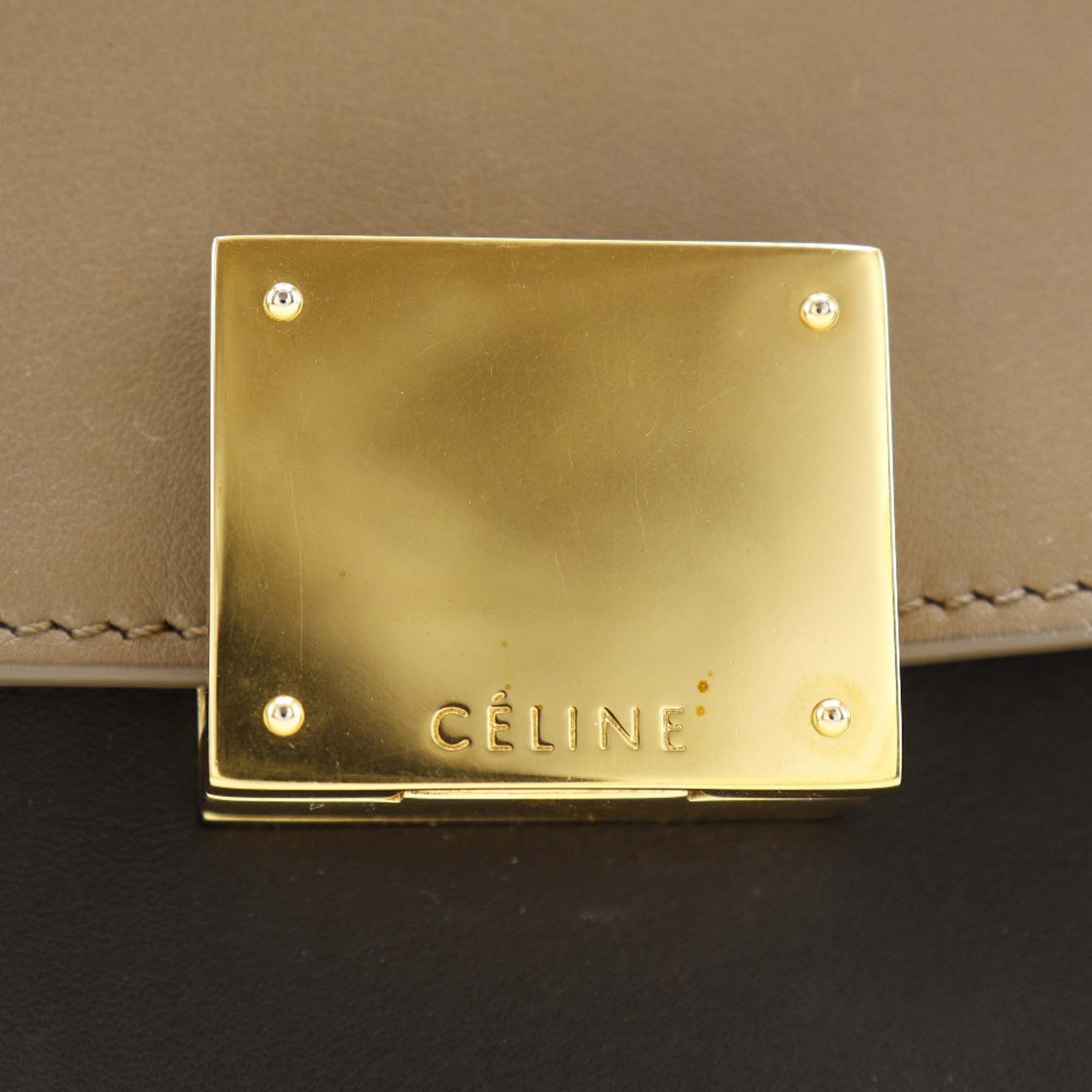 Celine Celine Small Tricolor Leather Trapeze Satchel Size ONE SIZE - 5 Thumbnail