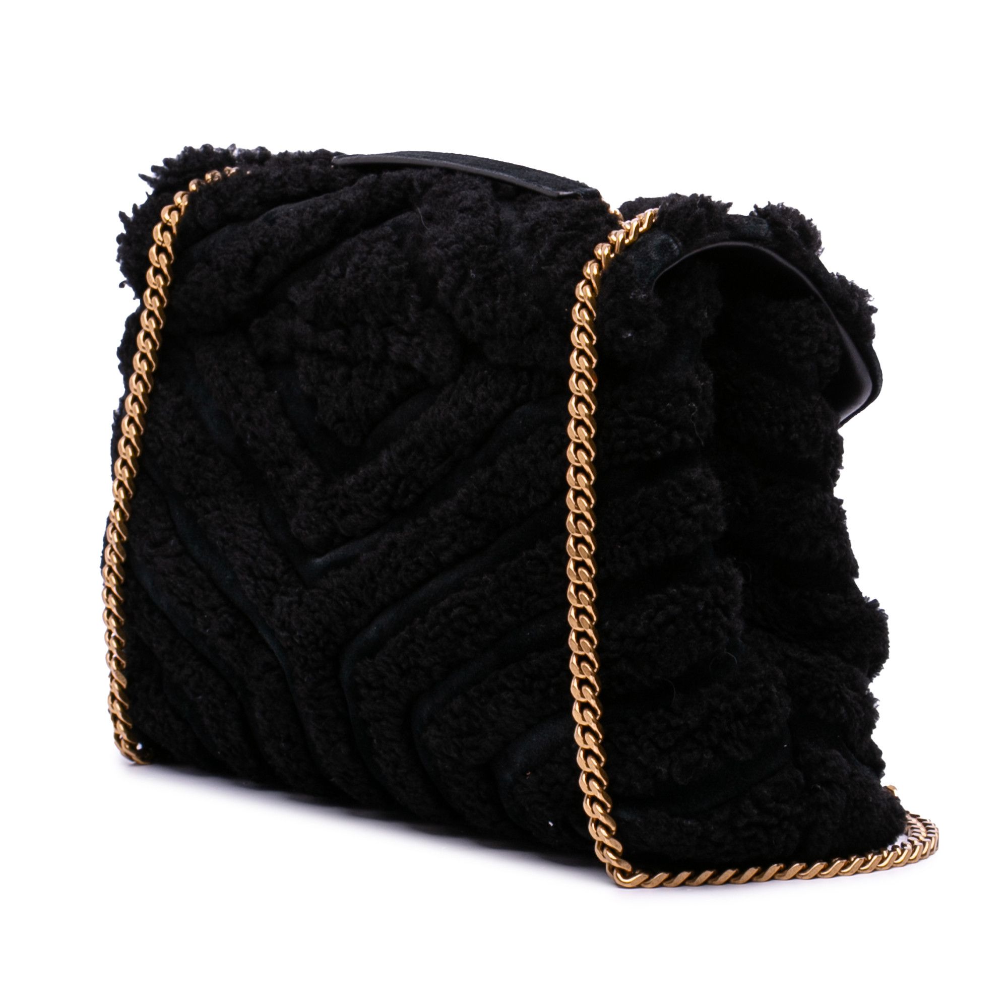 Yves Saint Laurent Yves Saint Laurent Medium Shearling Loulou Shoulder Bag Size ONE SIZE - 2 Thumbnail
