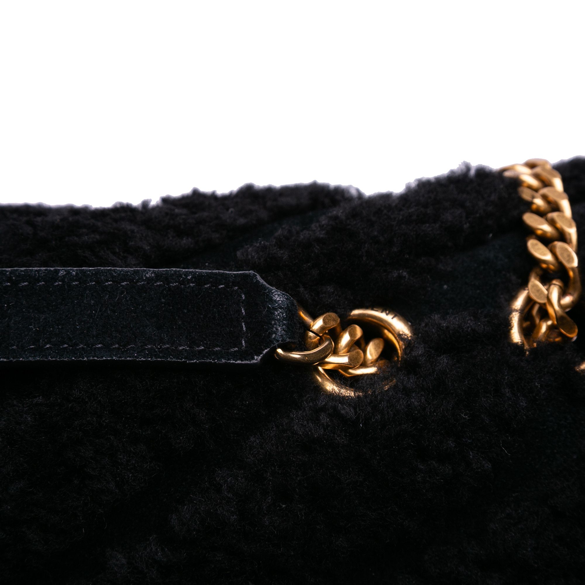 Yves Saint Laurent Yves Saint Laurent Medium Shearling Loulou Shoulder Bag Size ONE SIZE - 9 Thumbnail