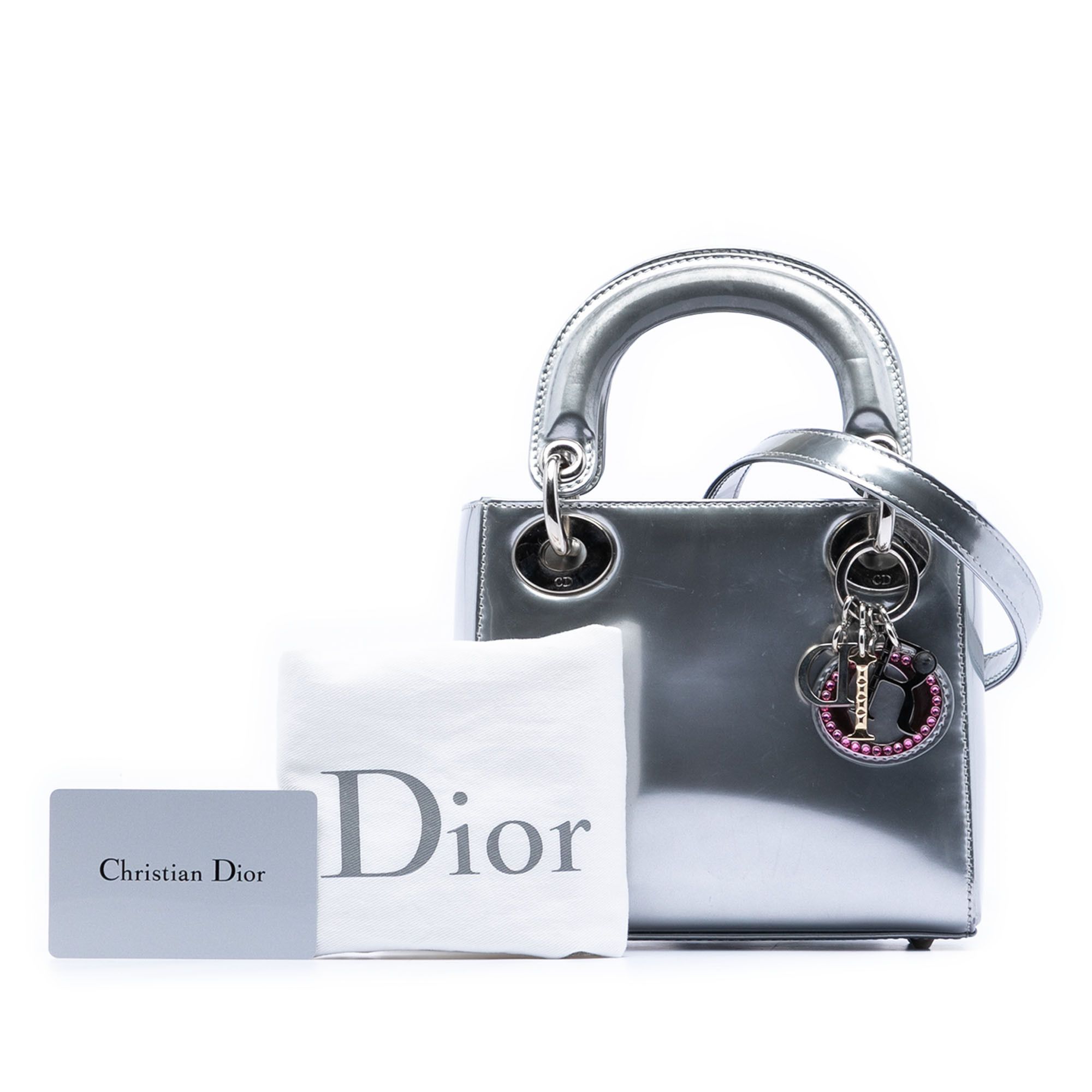 Dior Dior Limited Edition Beijing China World Mini Metallic Patent Lady Dior Size ONE SIZE - 5 Thumbnail