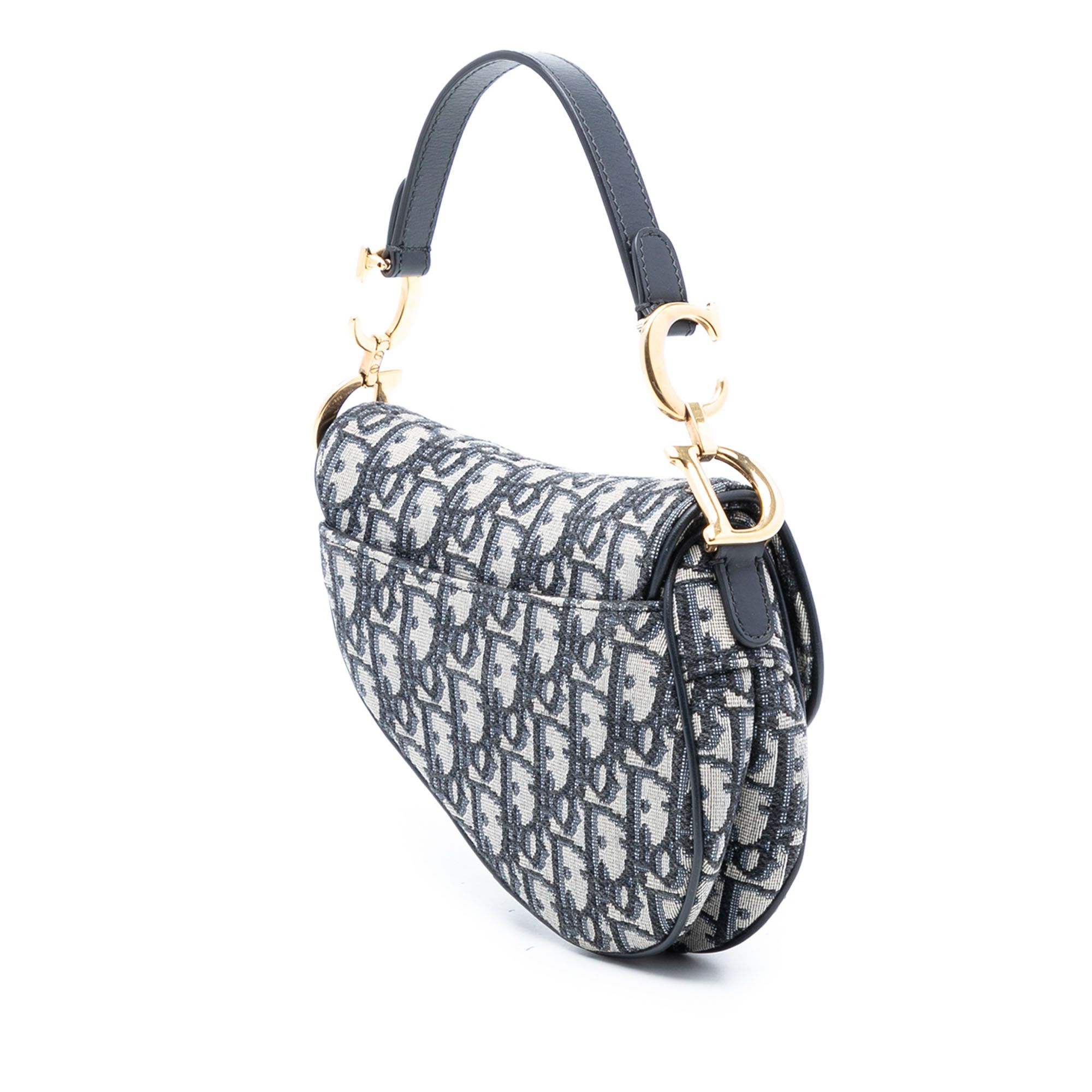 Dior Dior Mini Oblique Canvas Saddle Bag Size ONE SIZE - 2 Thumbnail