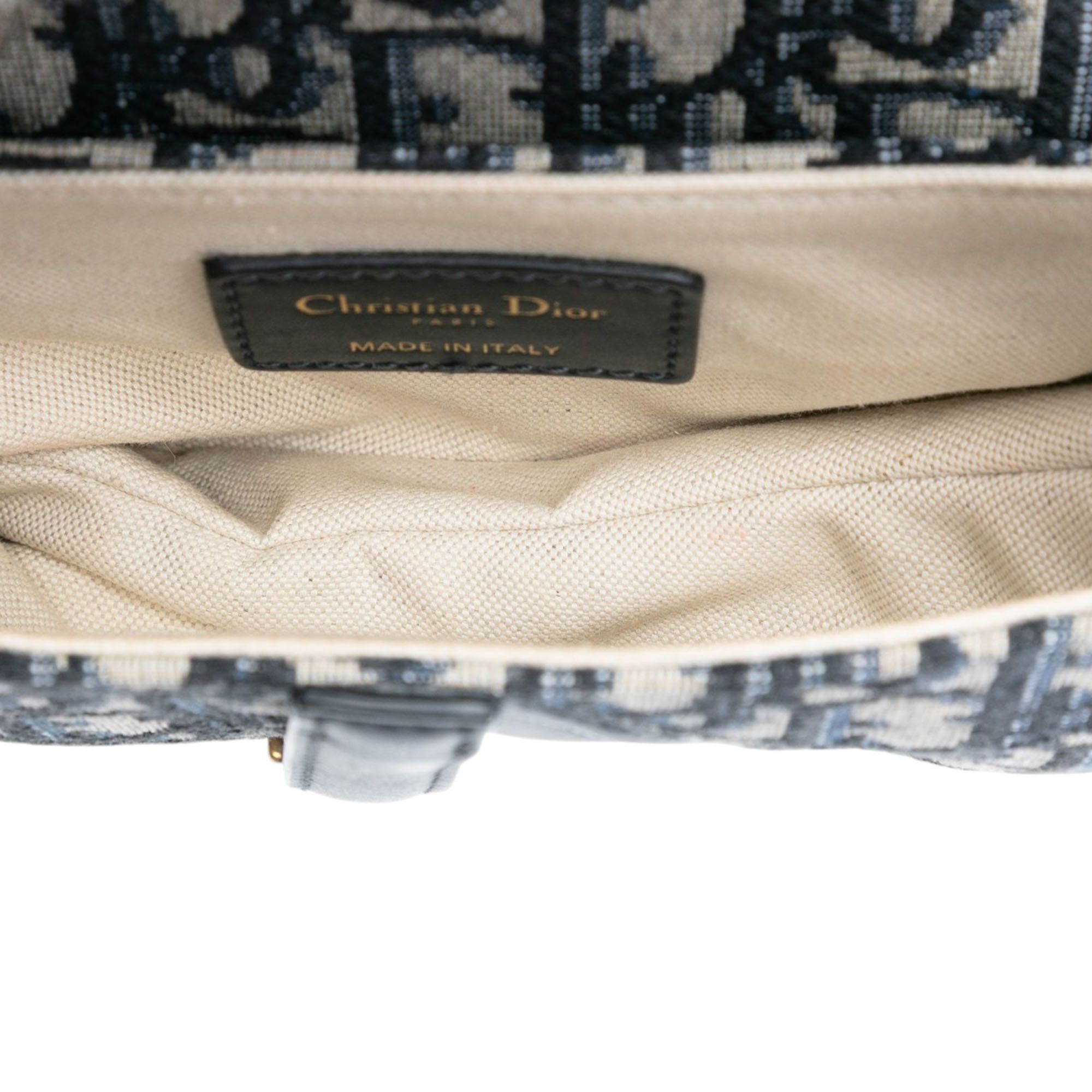 Dior Dior Mini Oblique Canvas Saddle Bag Size ONE SIZE - 4 Thumbnail