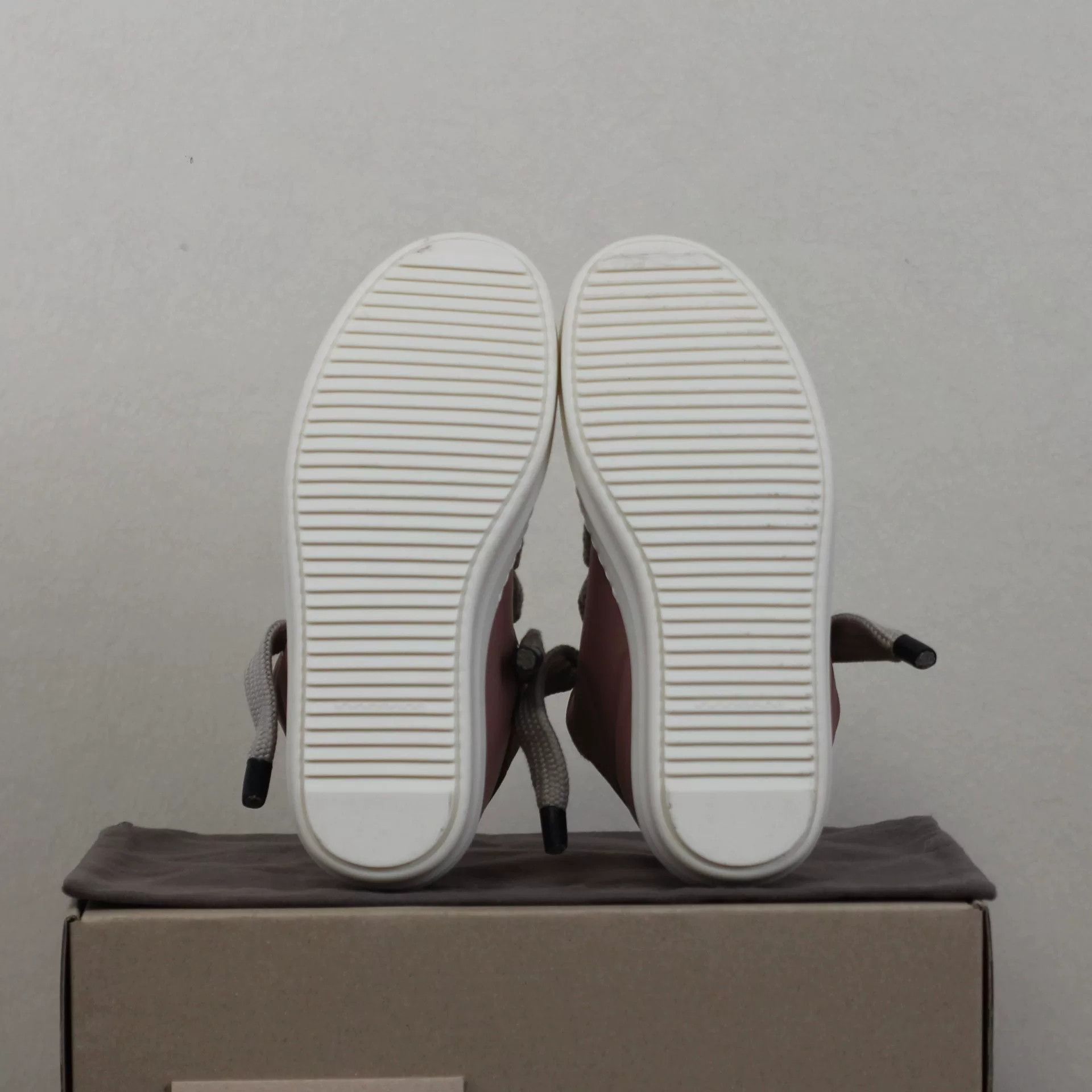 Rick Owens Drkshdw Pink Bread Shoes with Grosgrain Laces Size US 8 / IT 38 - 7 Thumbnail