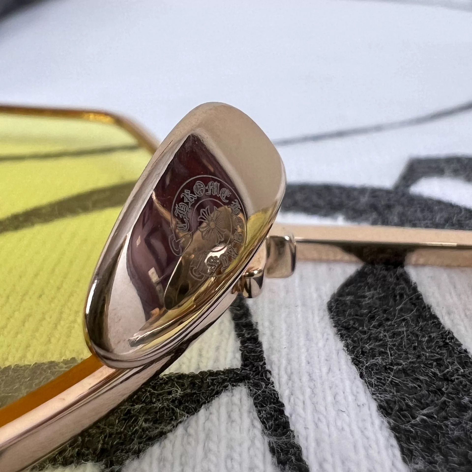 Chrome Hearts Chrome Hearts Gold Trim Sunglasses Size ONE SIZE - 5 Thumbnail
